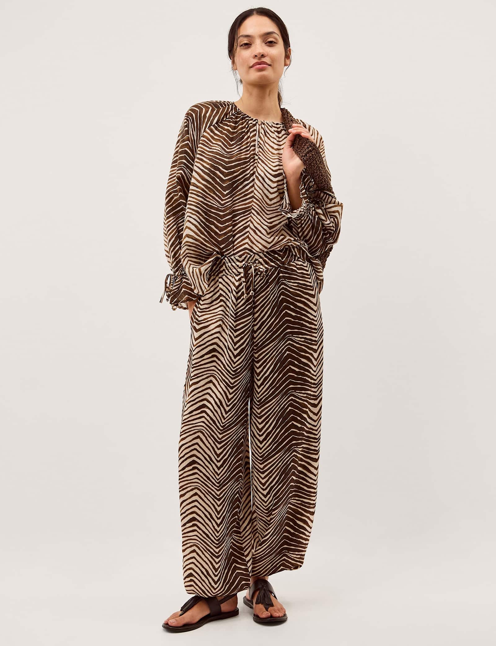 Animal Print Blouse - image 5