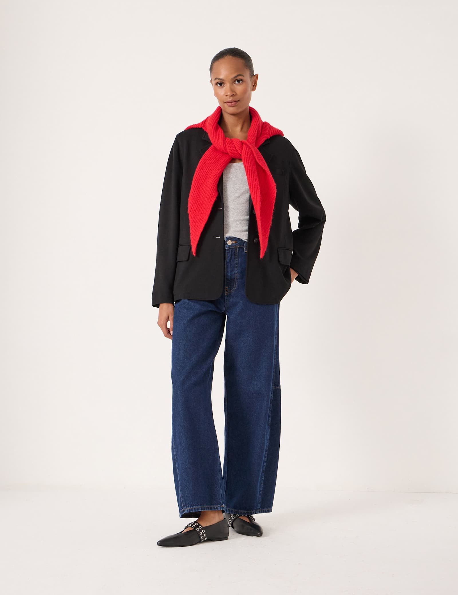 Ponte Relaxed Single Breasted Blazer - image 5