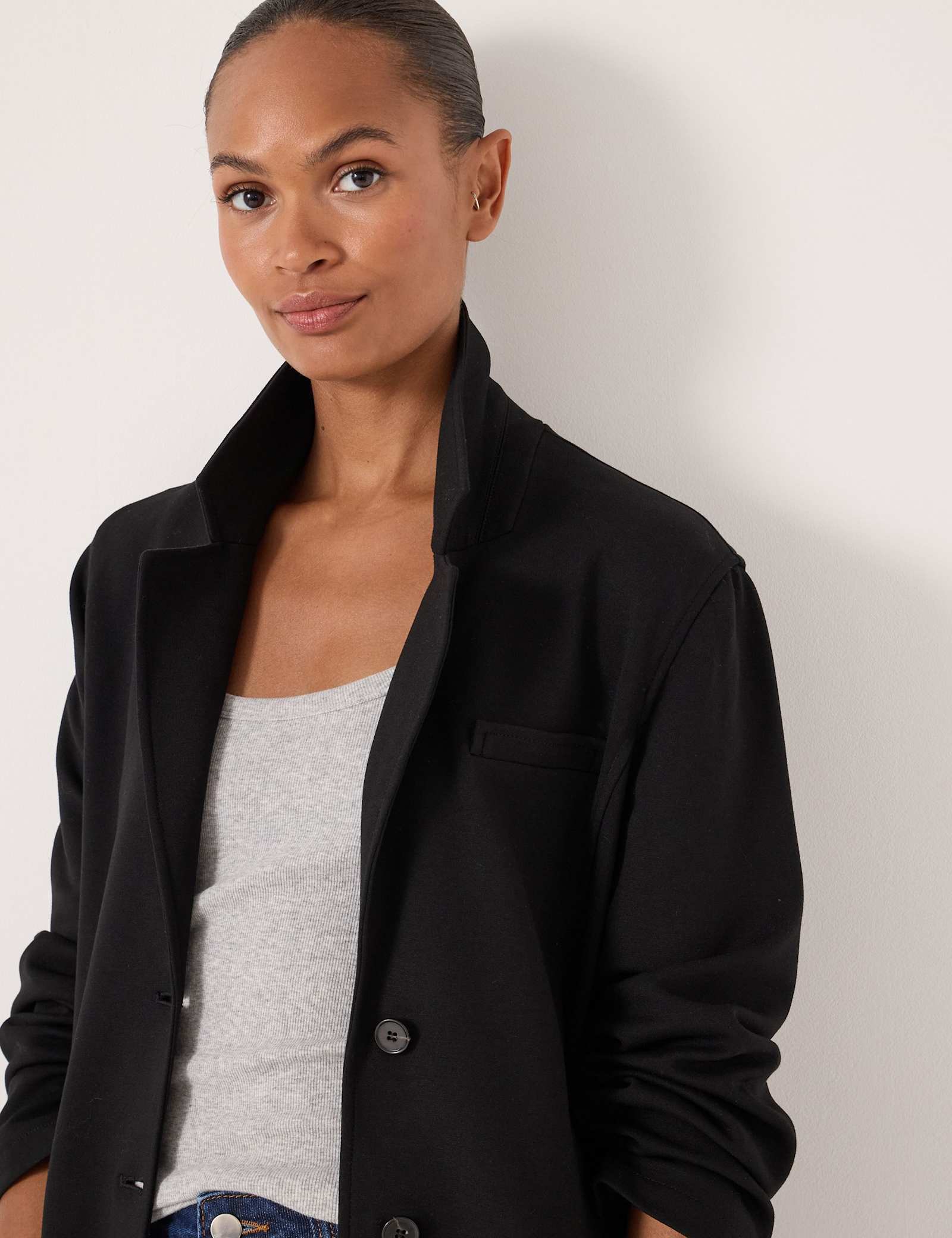Ponte Relaxed Single Breasted Blazer - image 3