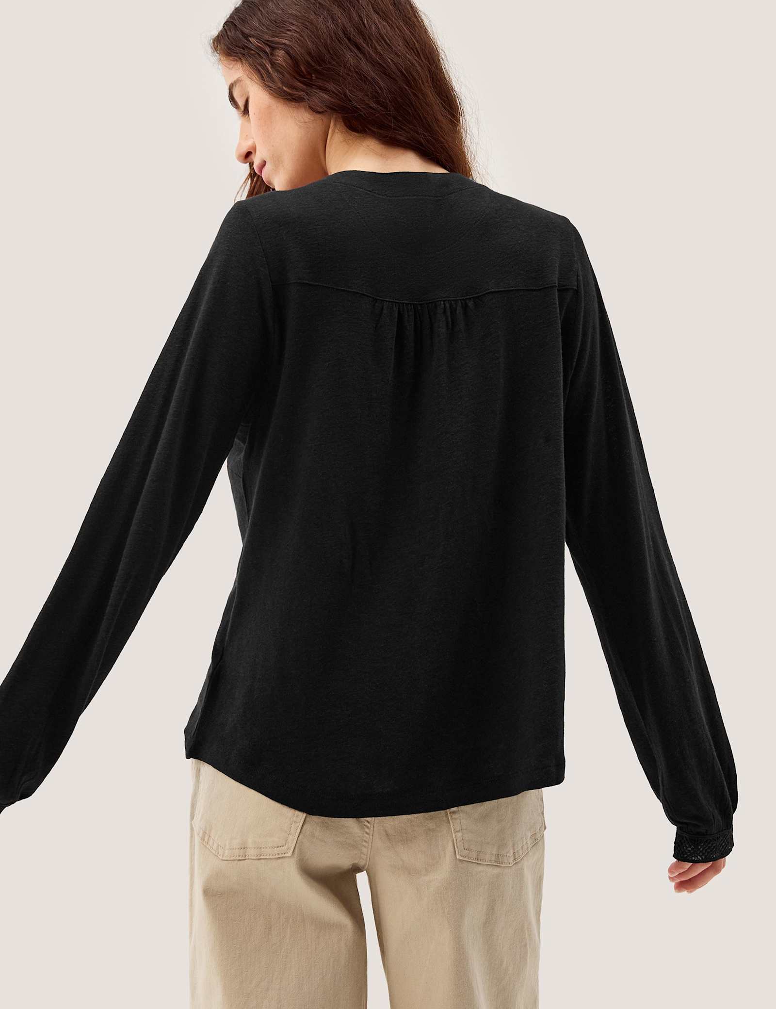 Linen Rich Ladder Detail Shirt - image 3