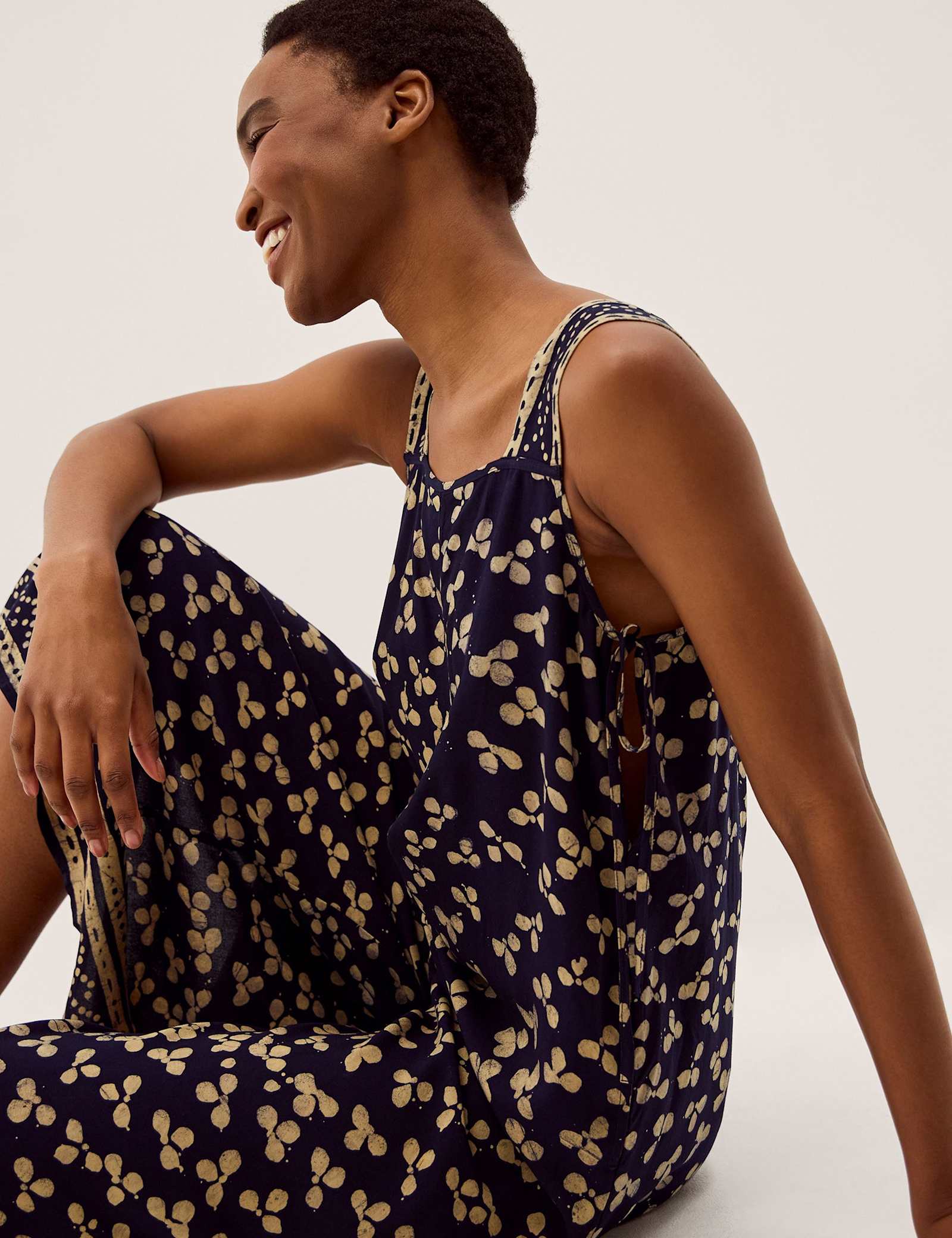 Printed Culotte Jumpsuit - image 3