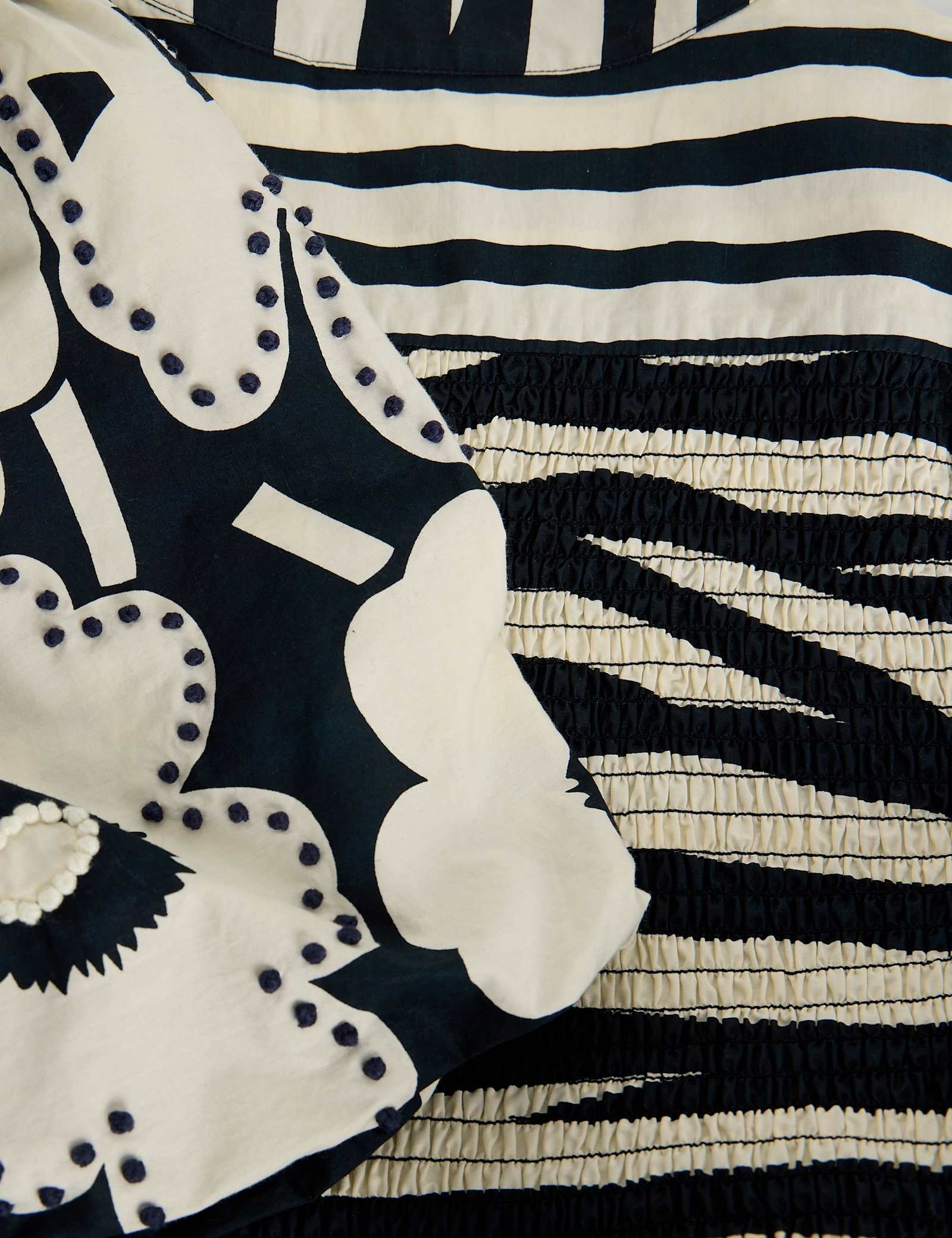 Pure Cotton Striped Midi Waisted Dress - image 3