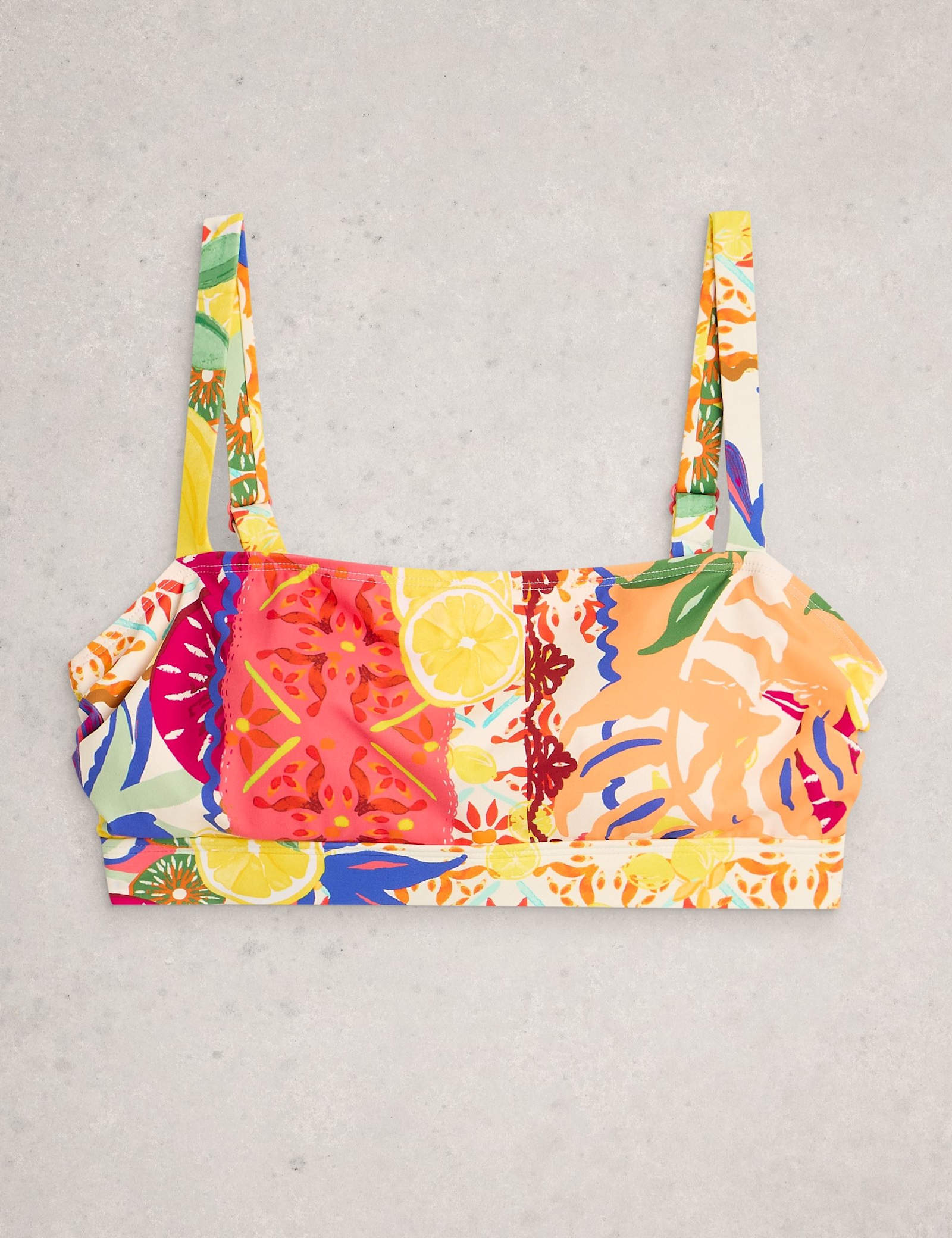Floral Square Neck Bikini Top - image 2