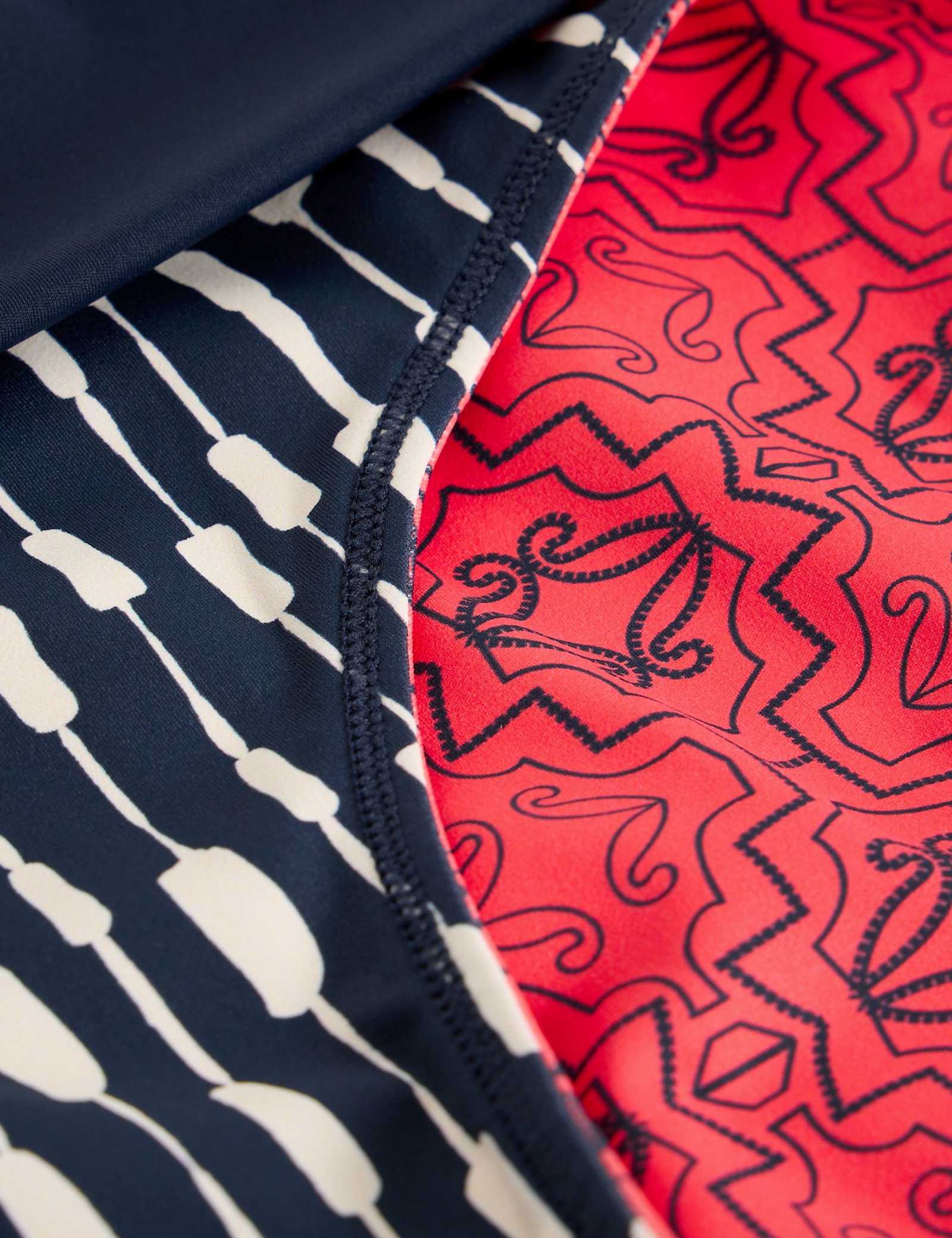 Printed Reversible Roll Top Bikini Bottoms - image 3