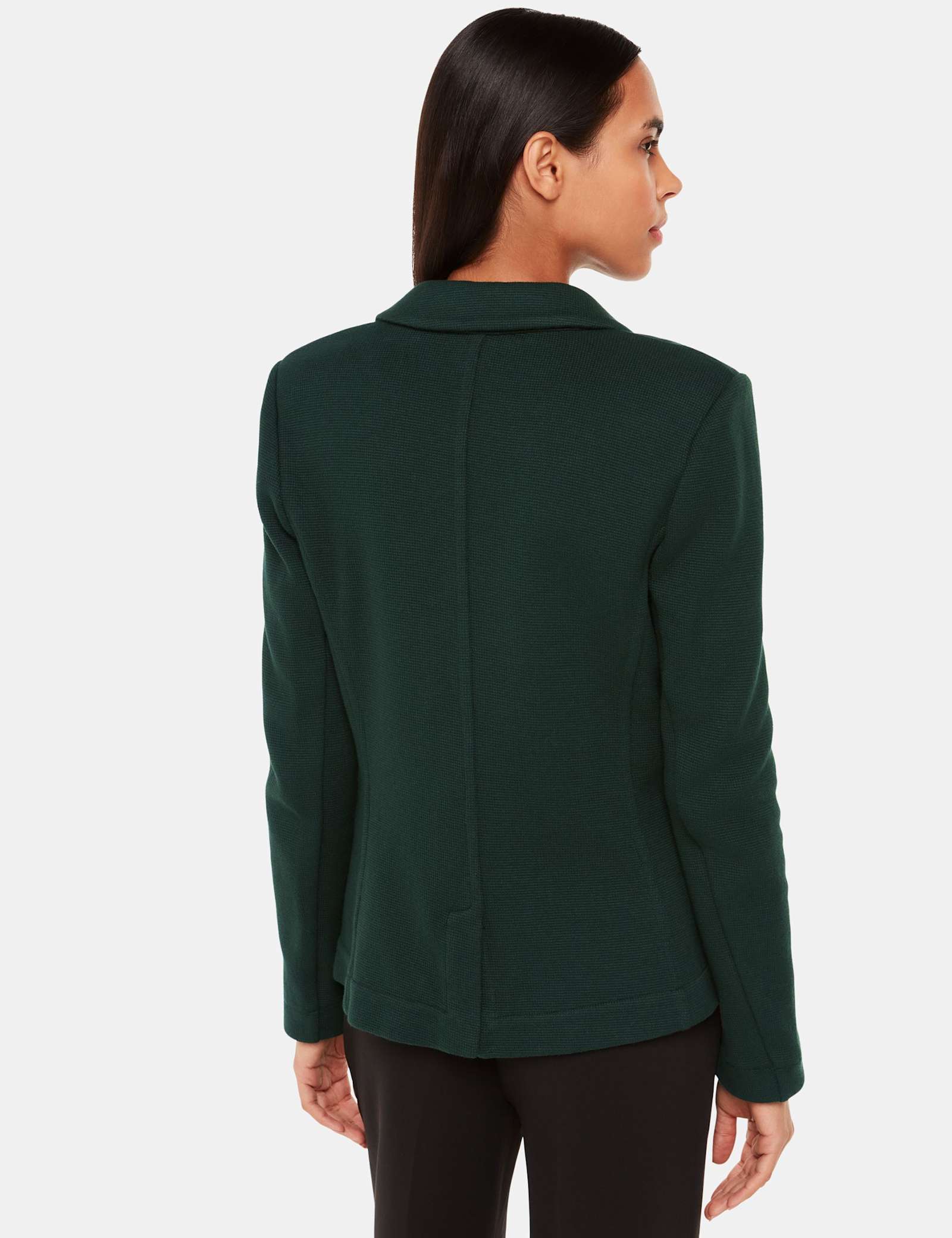 Pure Cotton Jersey Textured Blazer - image 4