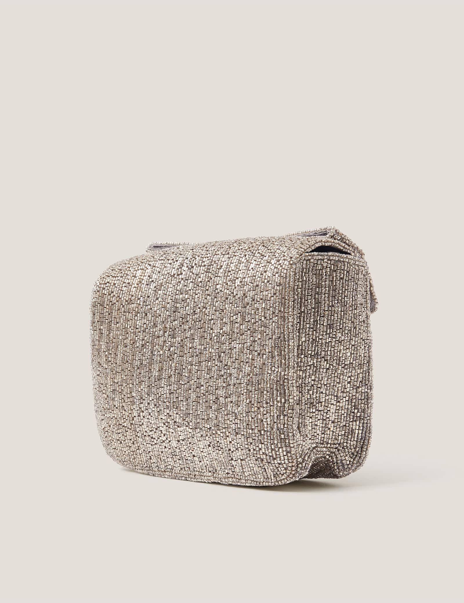 Beaded Bow Chain Strap Clutch Bag - image 5