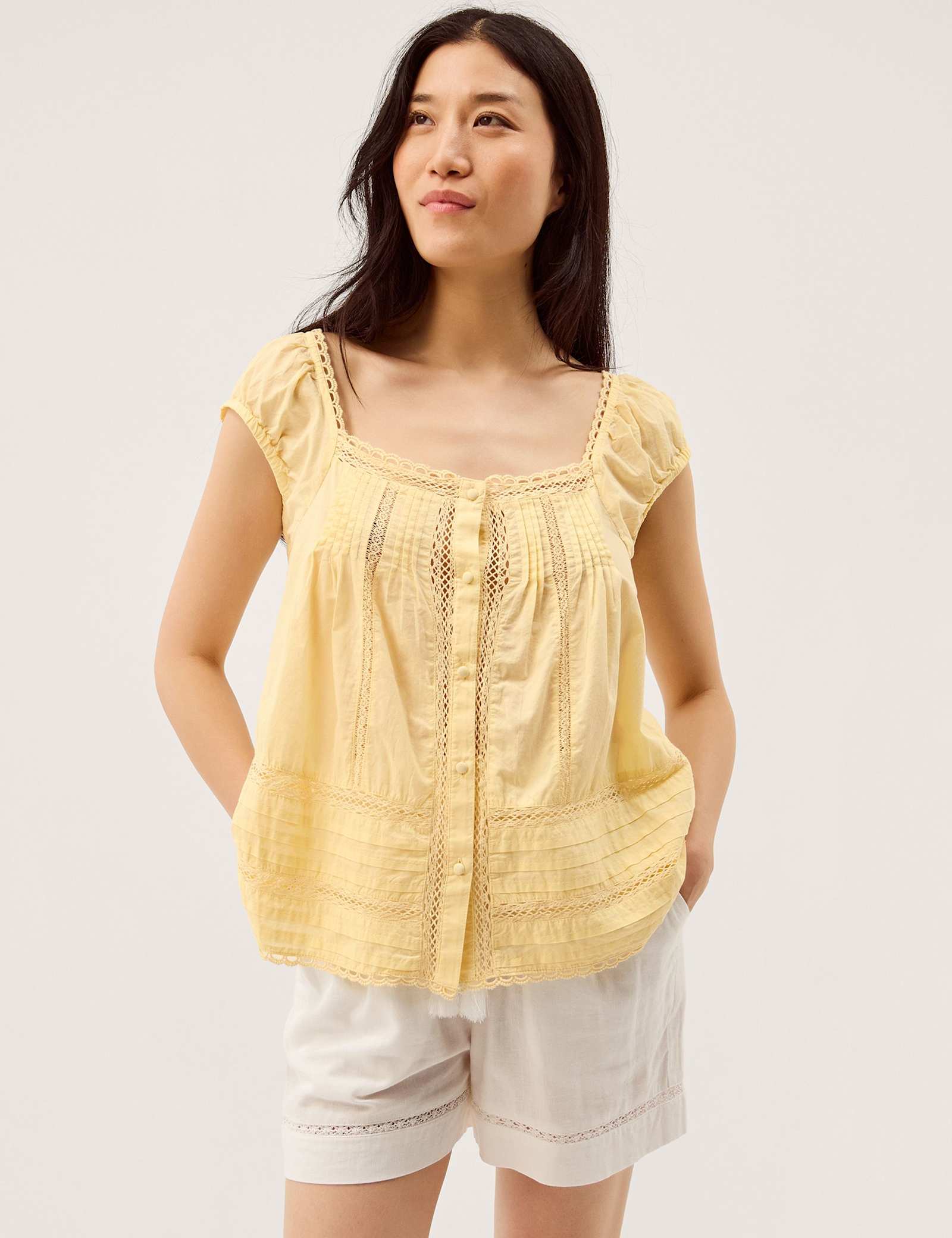Pure Cotton Square Neck Blouse - image 5