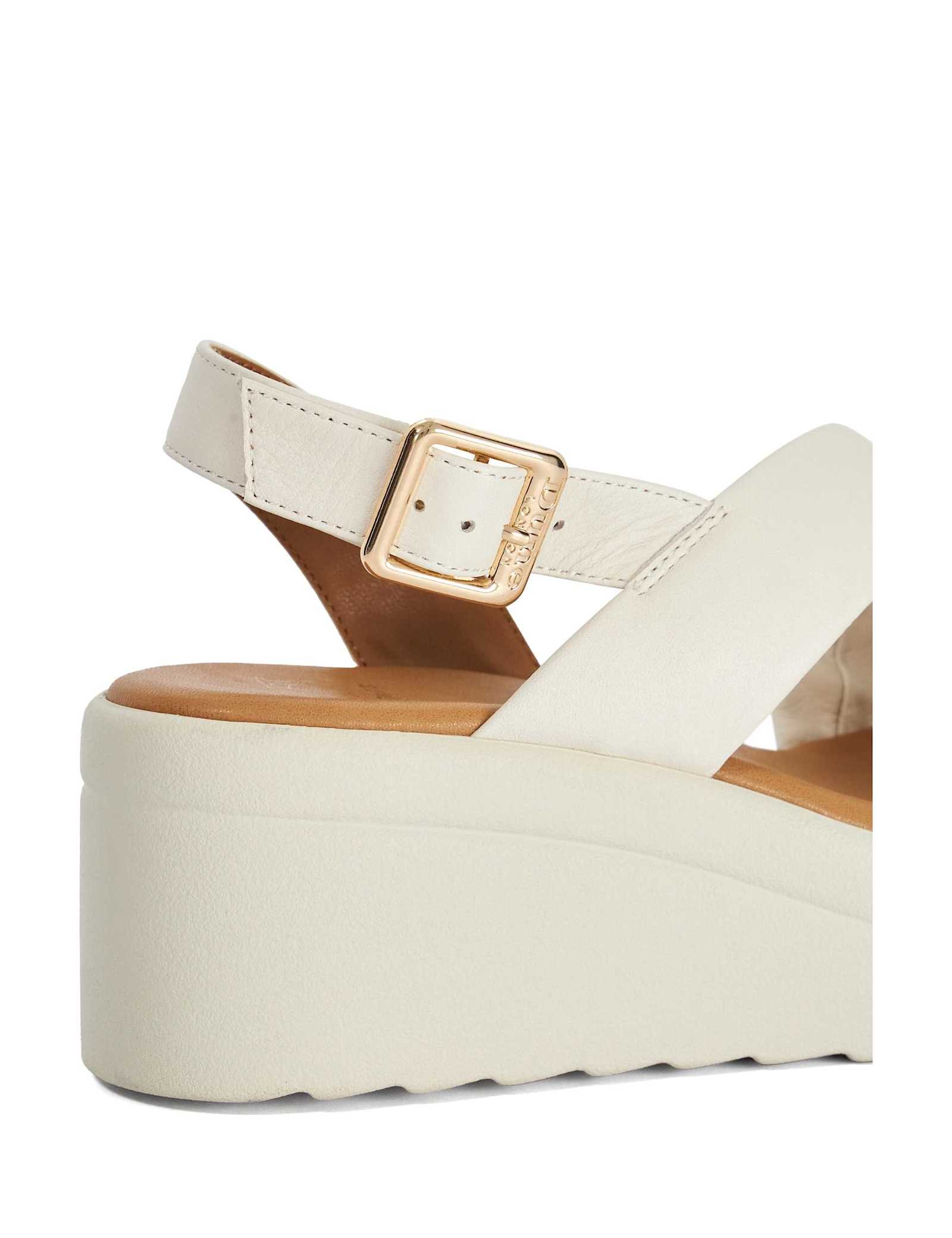 Leather Wedge Sandals - image 3