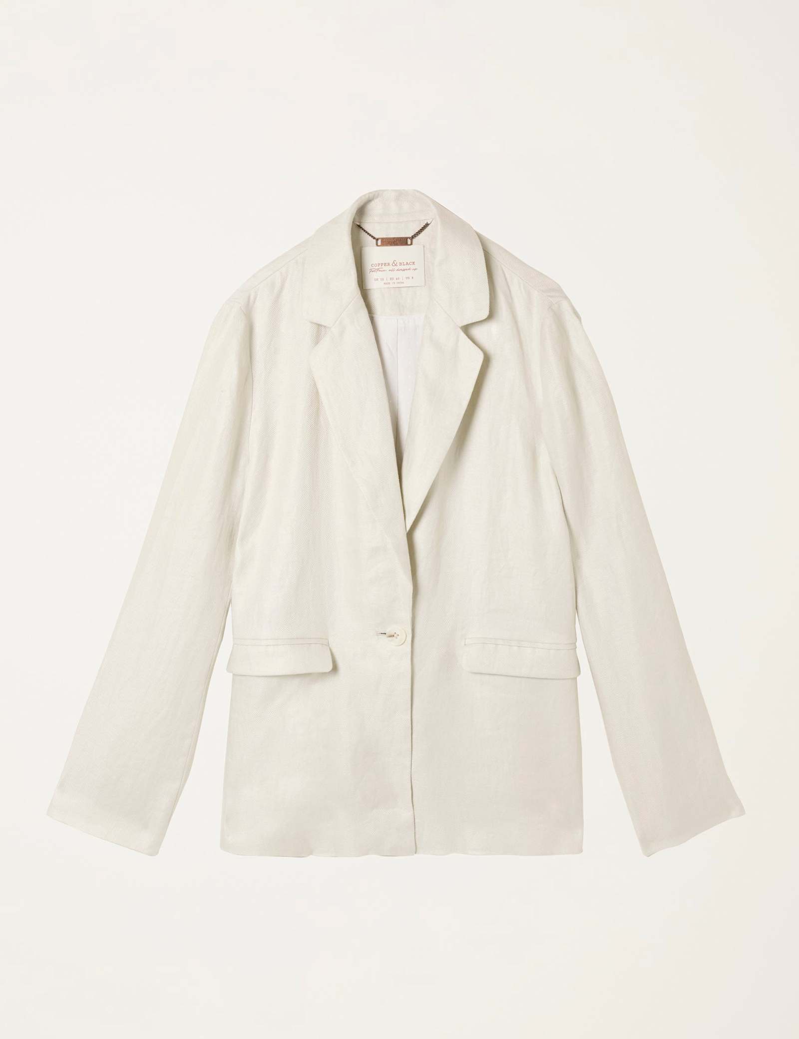 Lyla Pure Linen Single Breasted Blazer - image 1