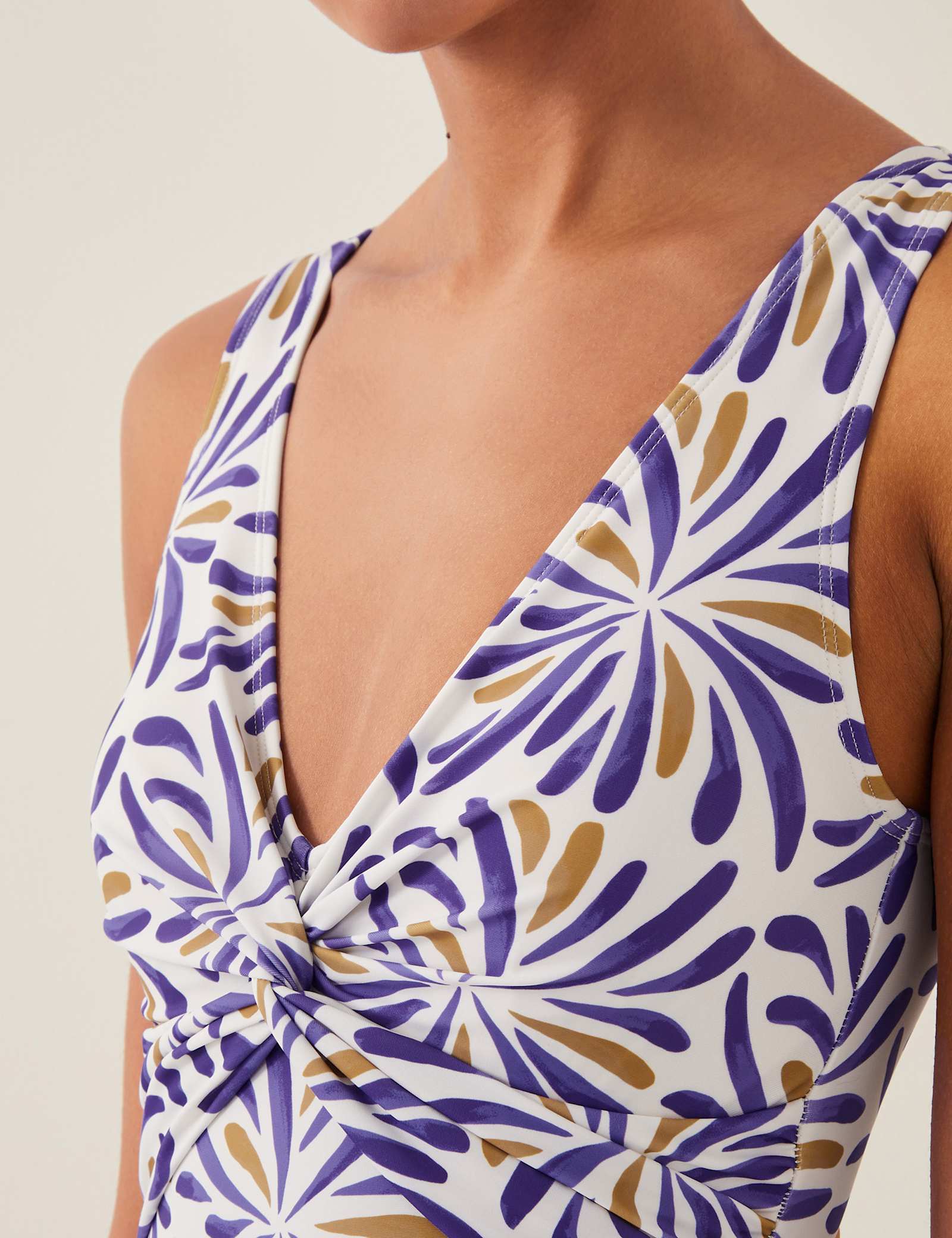 Printed Padded V-Neck Swimsuit - image 5