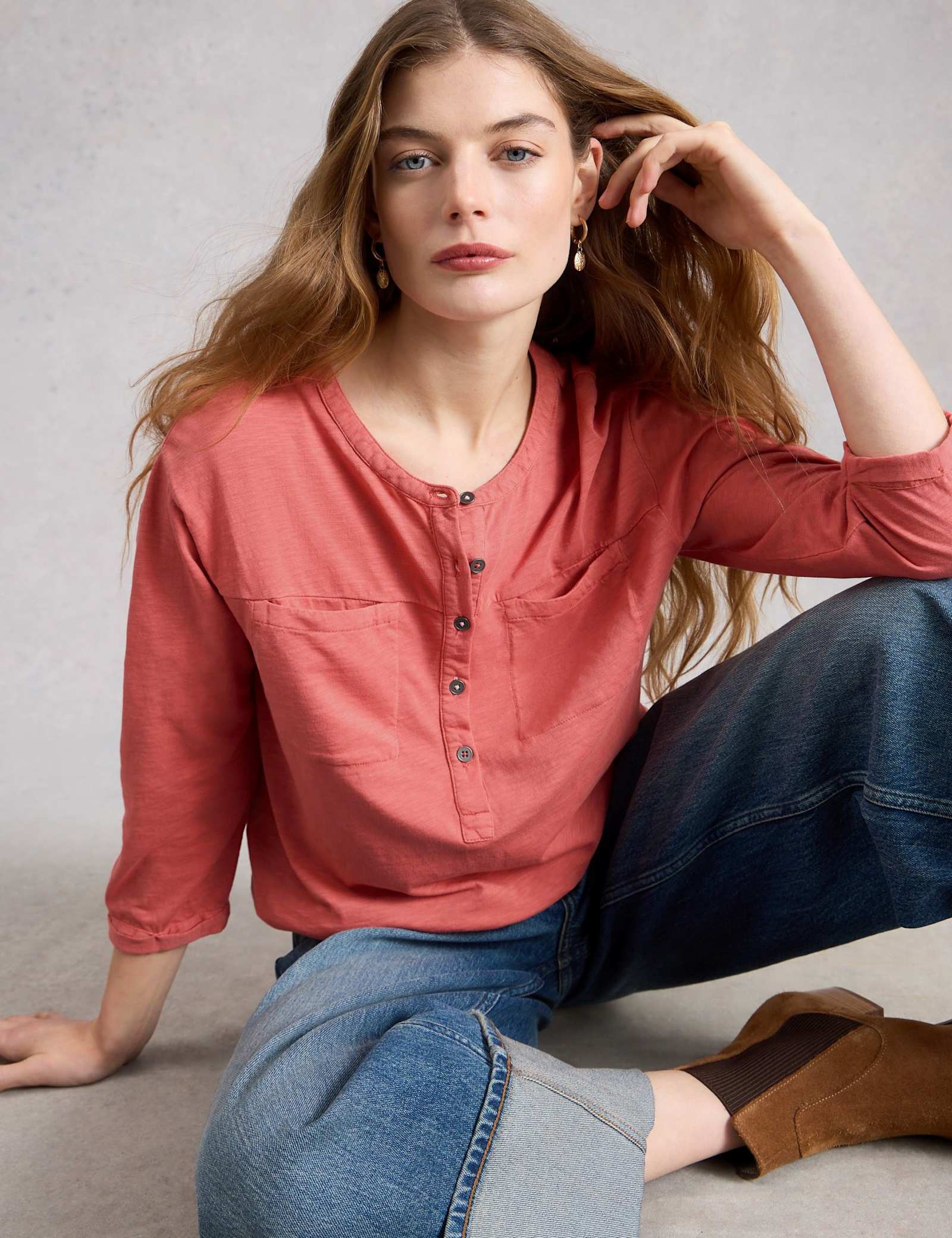 Pure Cotton Button Front Shirt - image 3