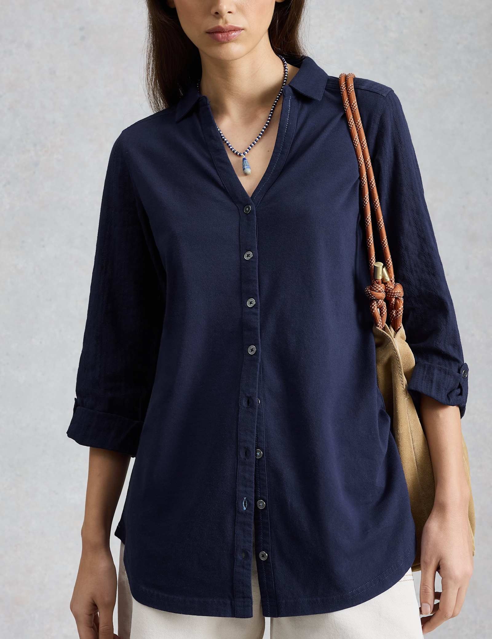 Pure Cotton Collared Shirt - image 5