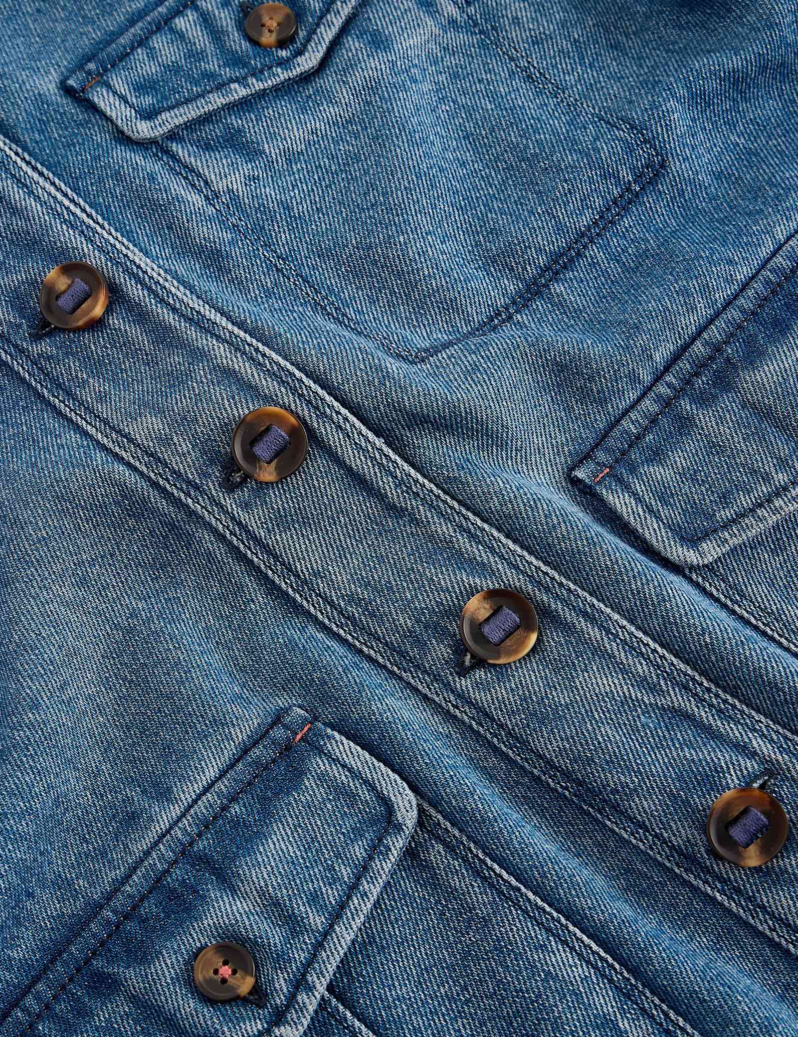 Pure Lyocell Collarless Utility Jacket - image 3