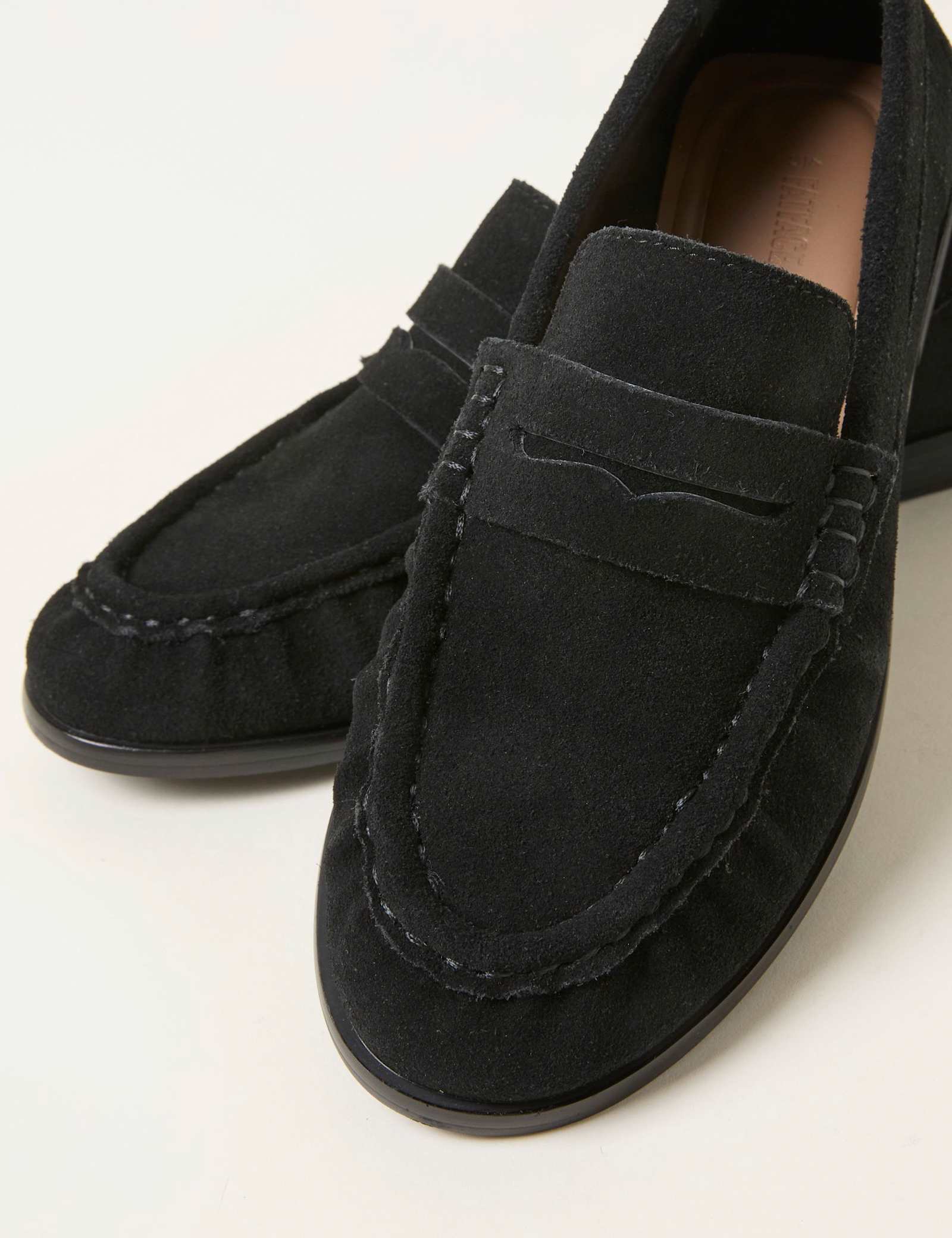 Suede Slip On Flat Loafers - image 4