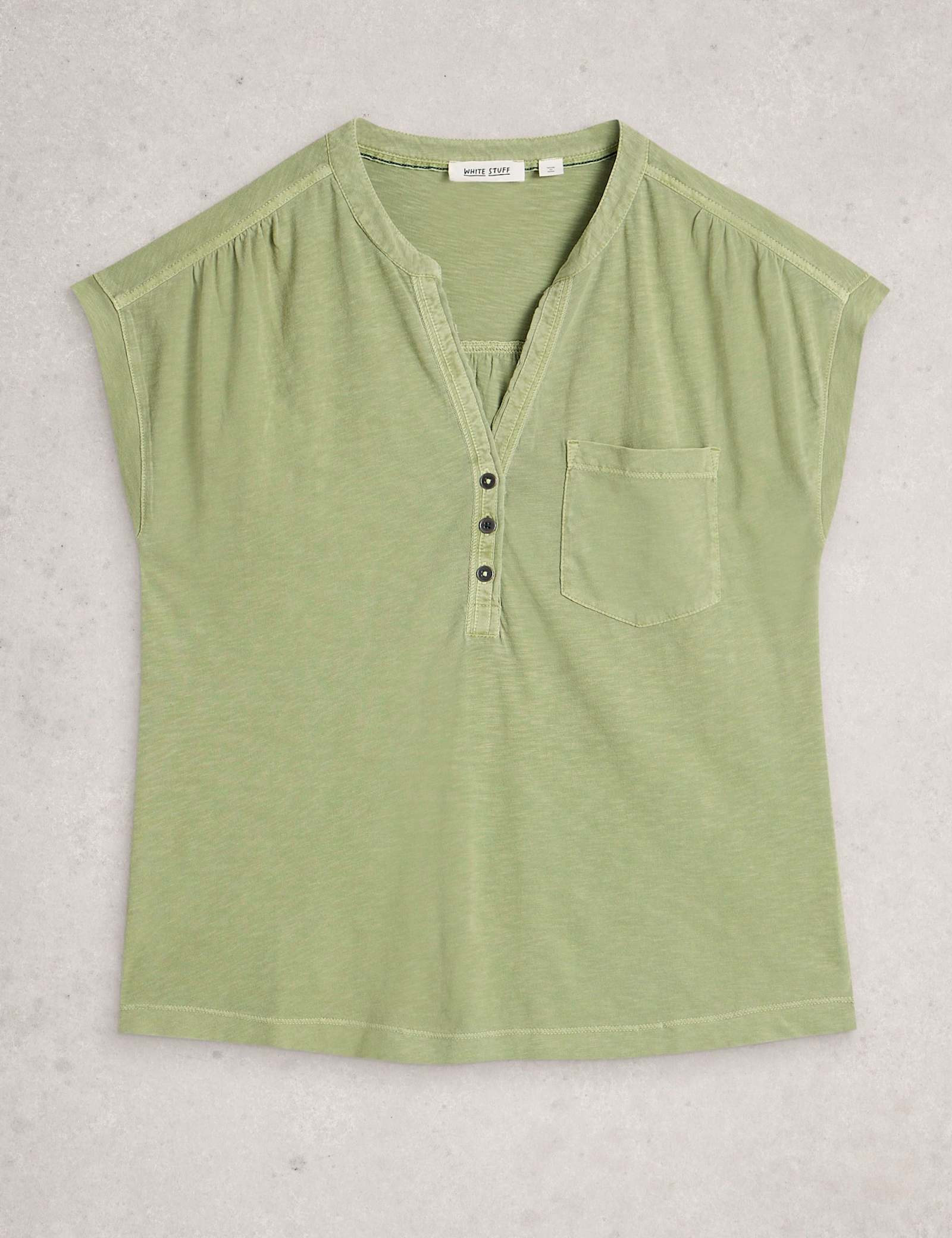 Pure Cotton Jersey Sleeveless Top - image 2