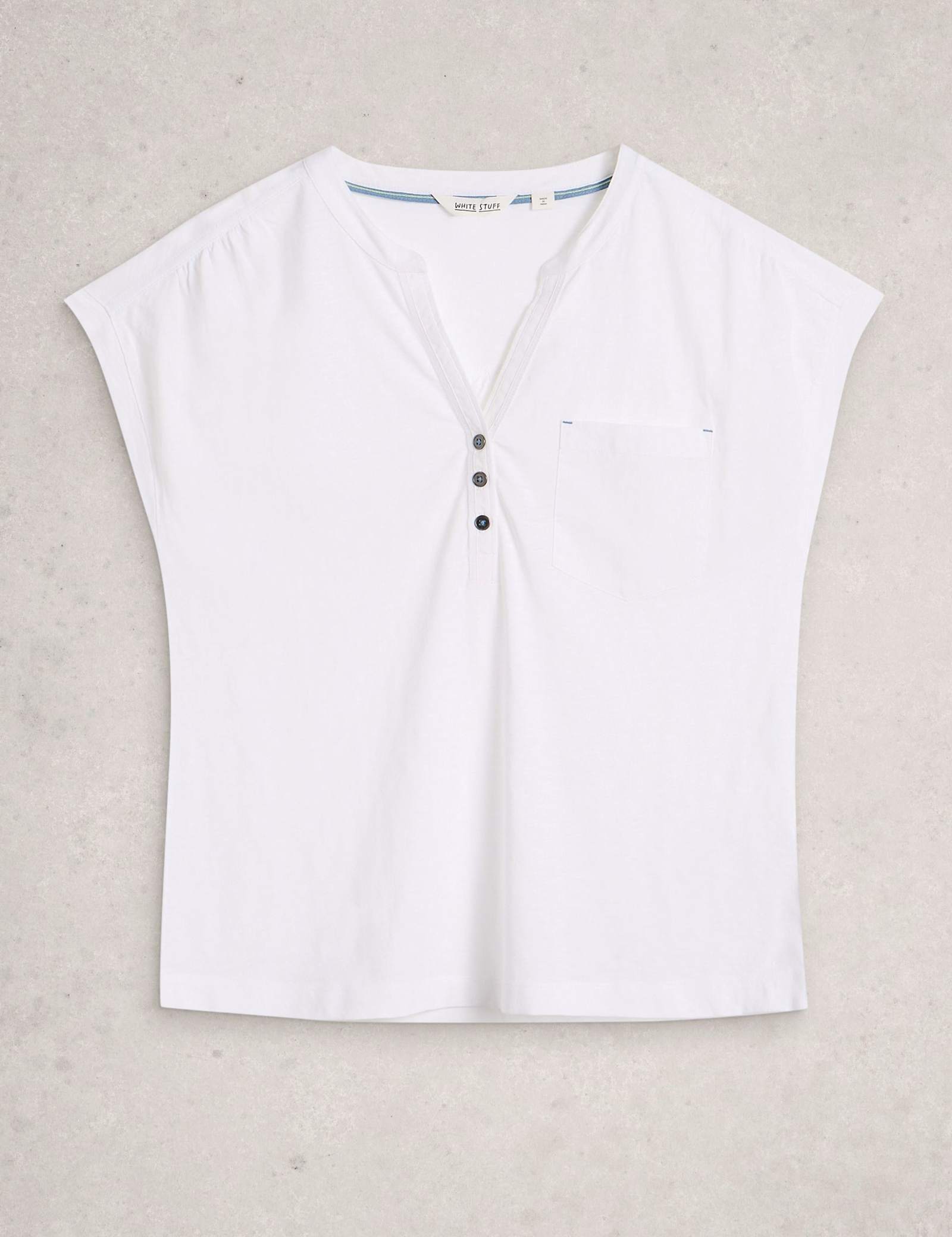 Pure Cotton Jersey Sleeveless Top - image 1