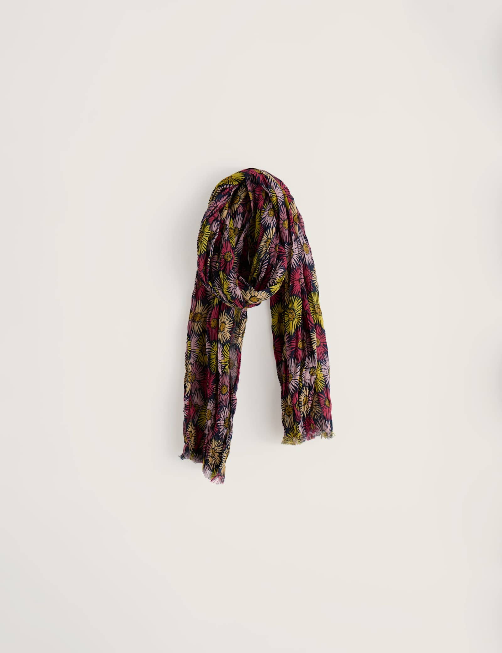Pure Cotton Printed Floral Scarf - image 2