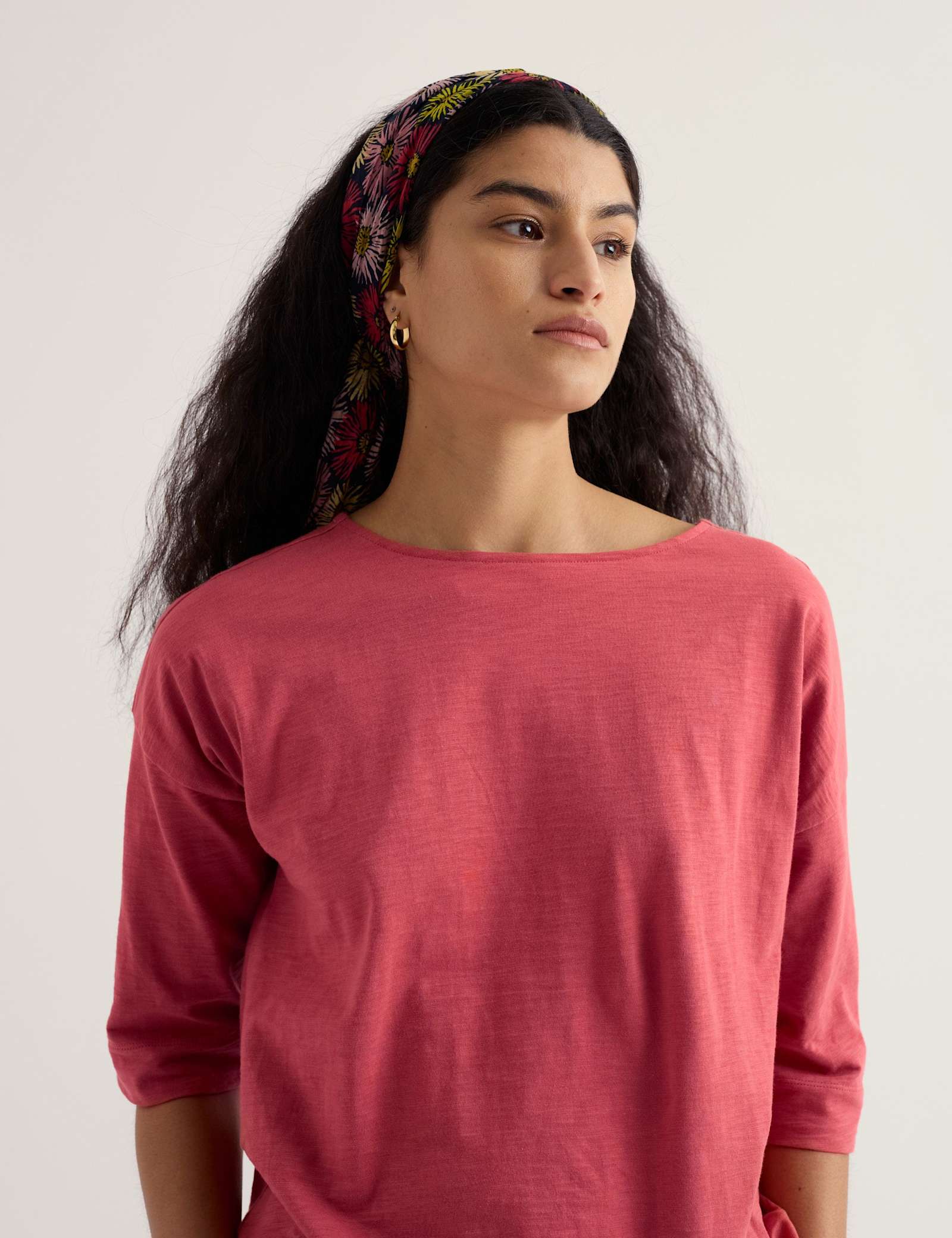 Pure Cotton Printed Floral Scarf - image 4