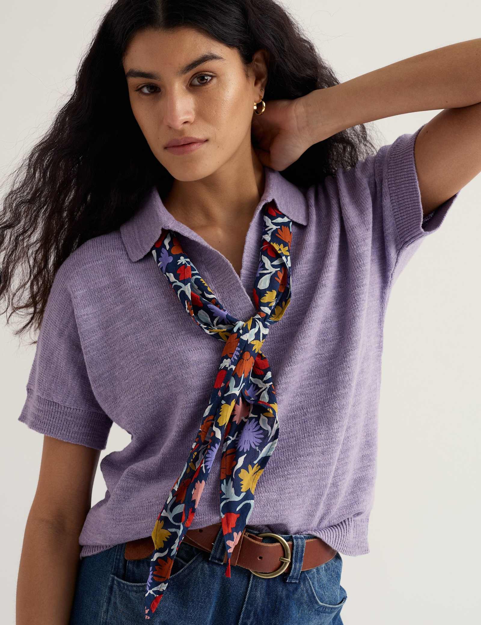 Modal Blend Floral Scarf - image 3