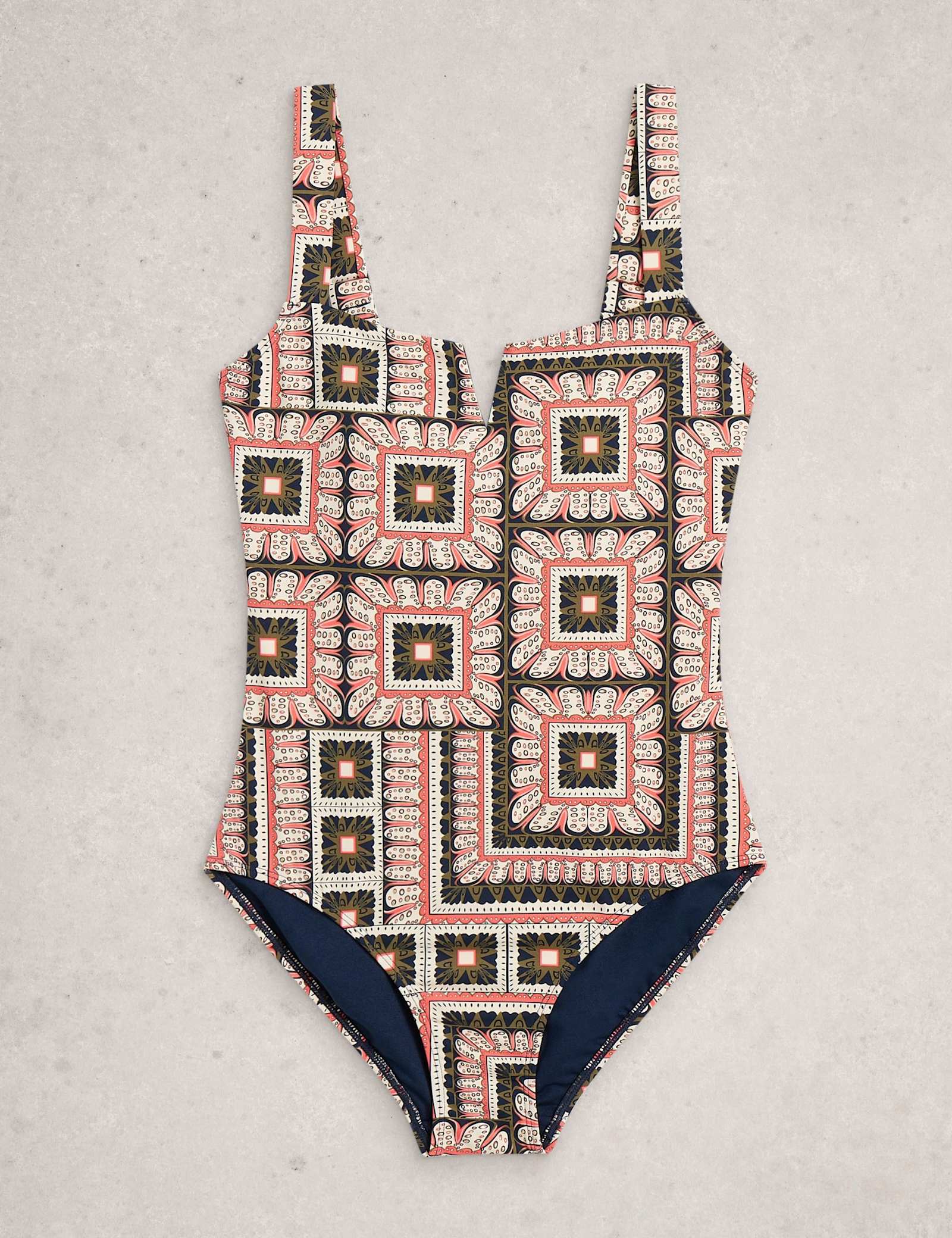 Printed Square Neck Swimsuit - image 1
