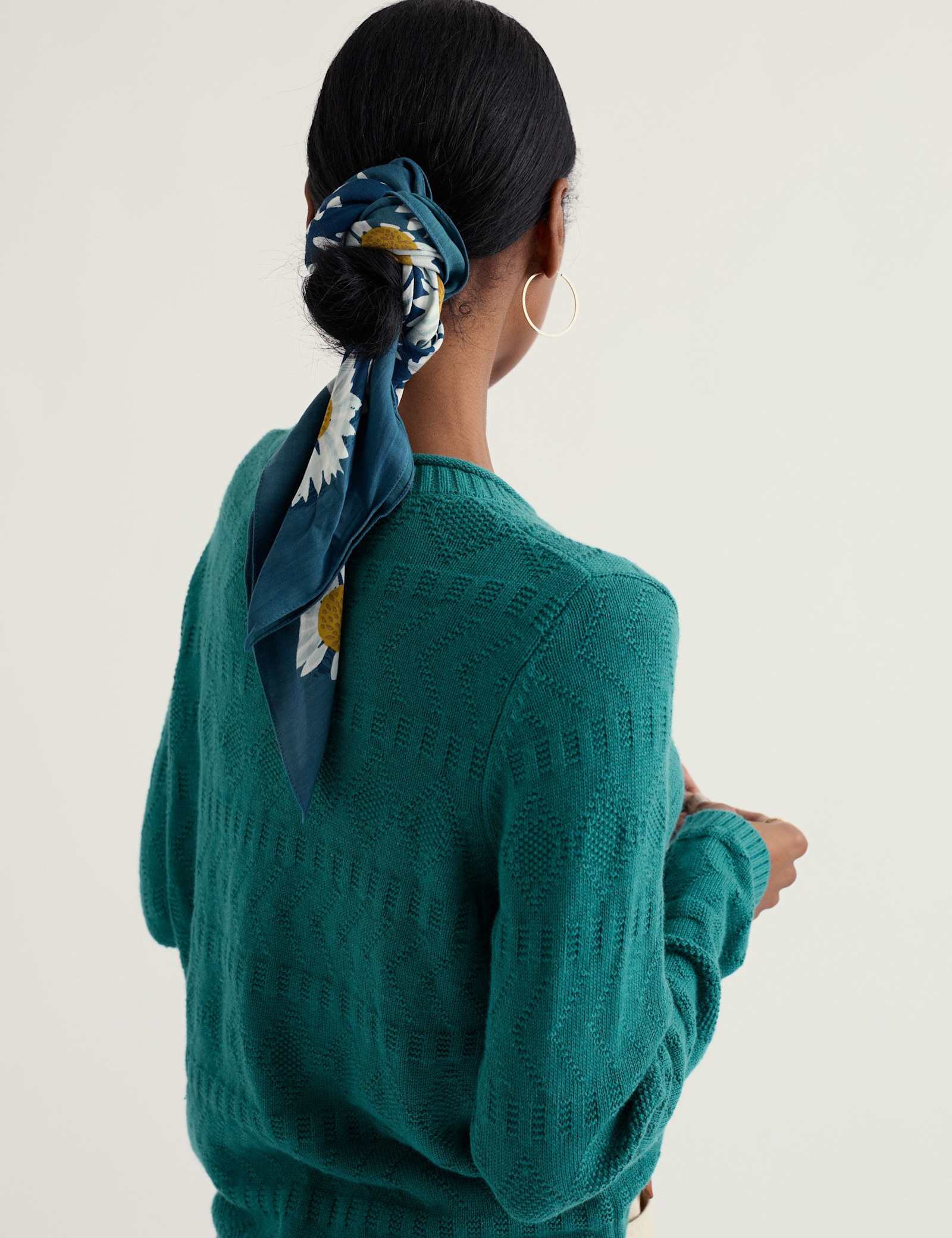 Modal Rich Floral Scarf - image 3