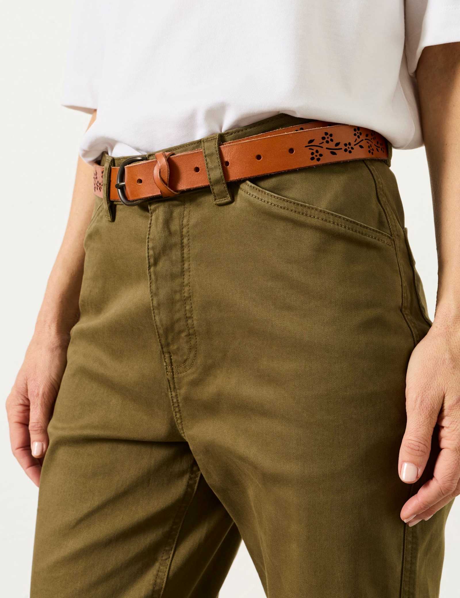 Cotton Rich Tapered Ankle Grazer Chinos - image 5
