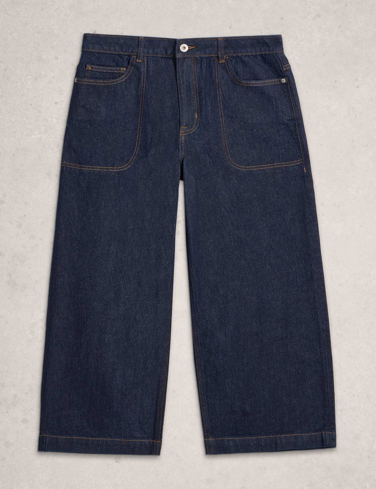 Mid Rise Wide Leg Cropped Jeans - image 1