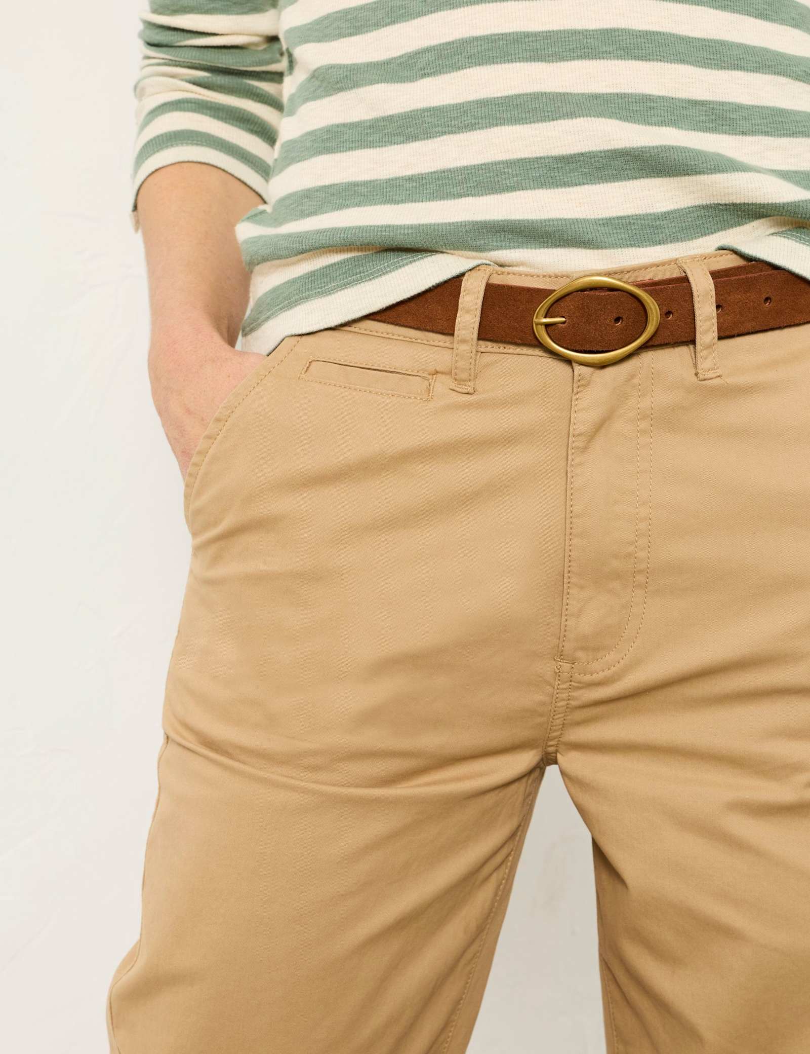 Cotton Rich Tapered Ankle Grazer Chinos - image 4