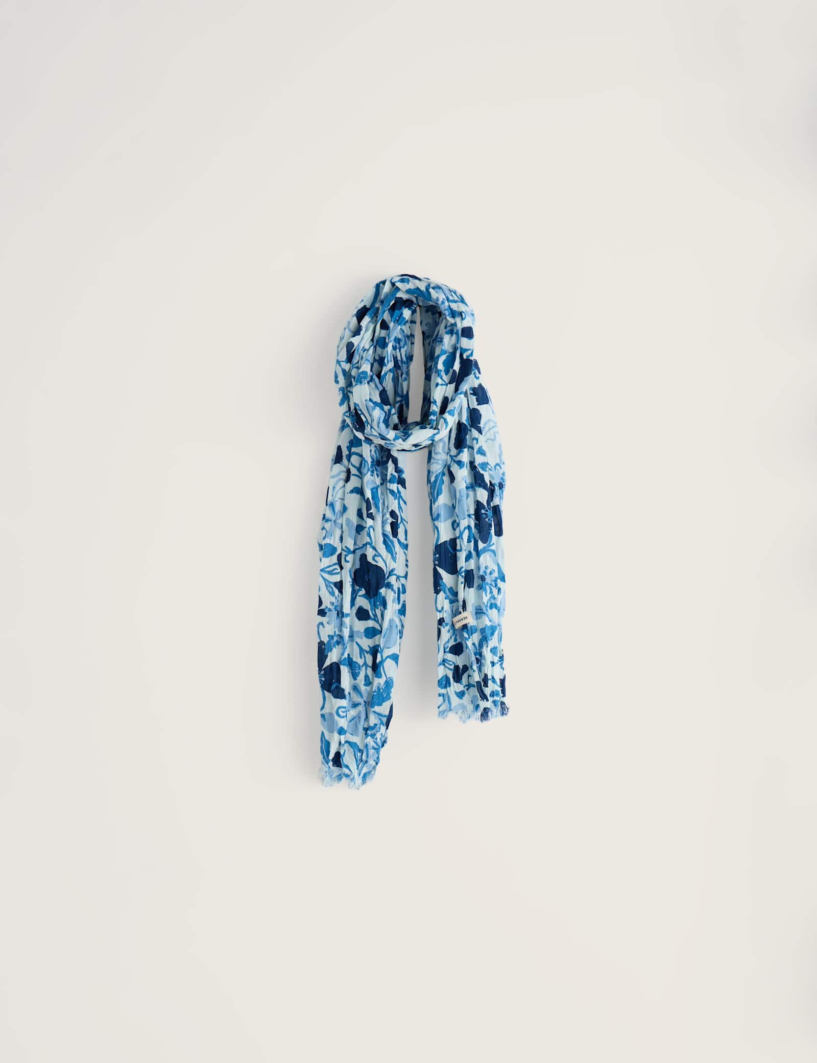 Pure Cotton Printed Floral Scarf - image 1