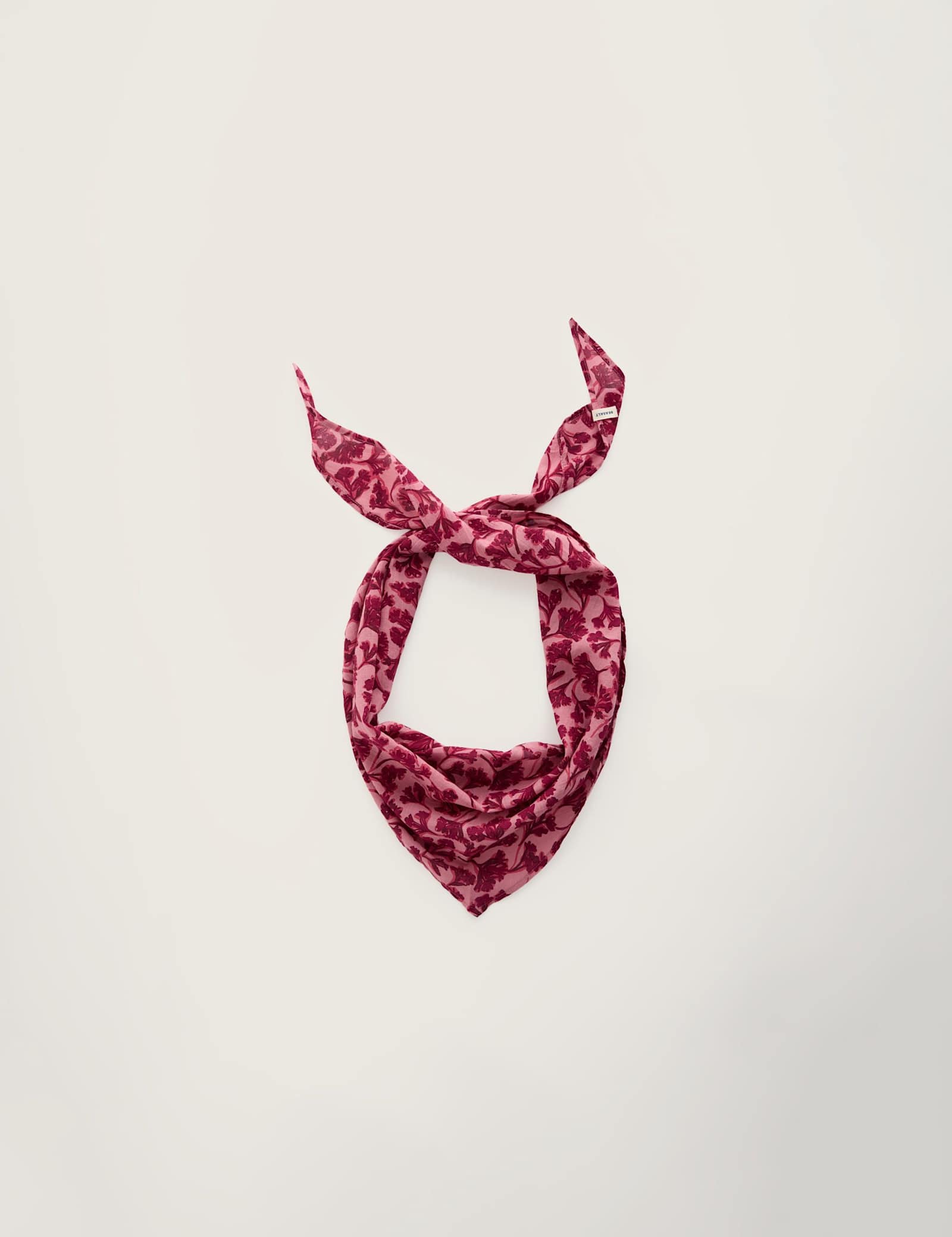 Cotton Modal Blend Printed Floral Scarf - image 1
