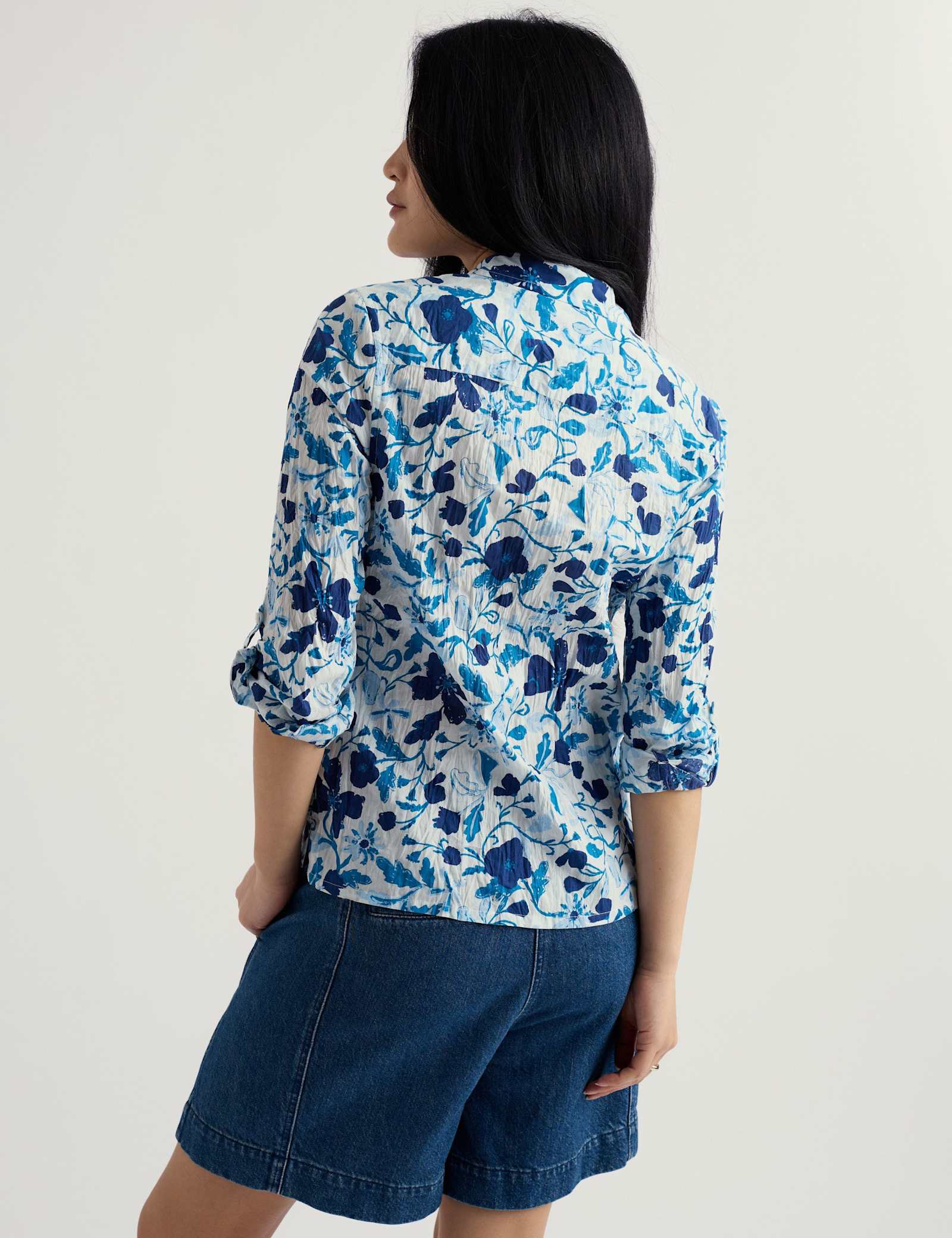 Pure Cotton Floral Textured Shirt - image 4
