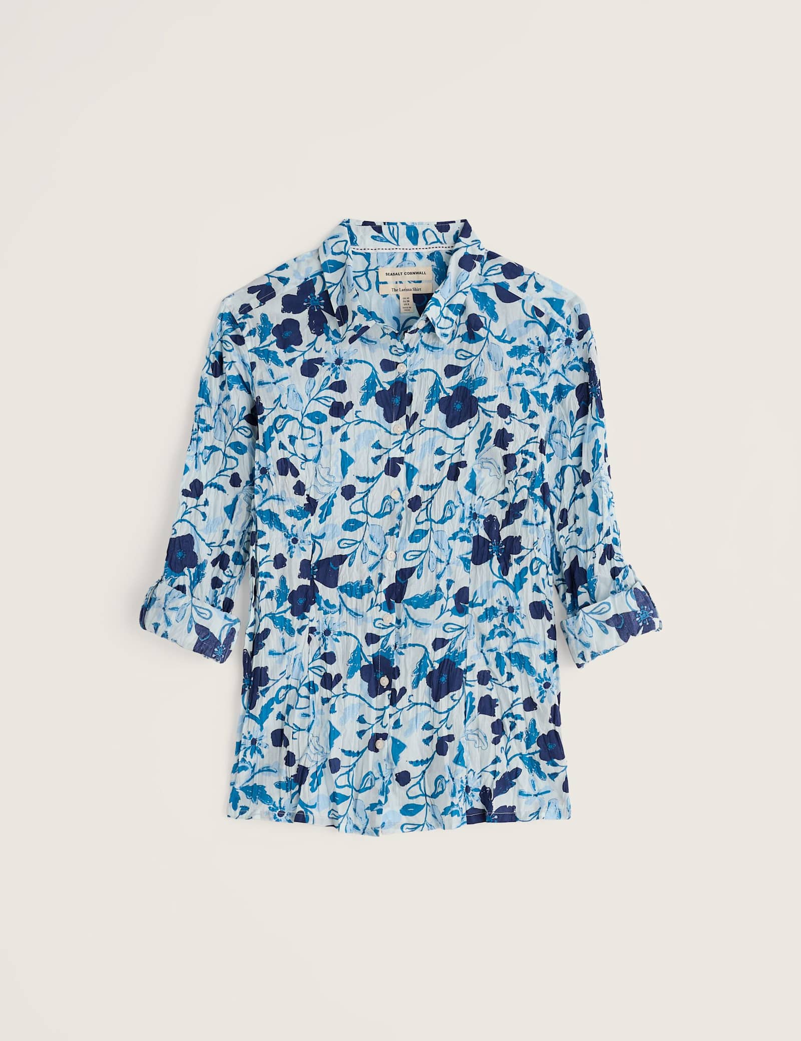 Pure Cotton Floral Textured Shirt - image 1
