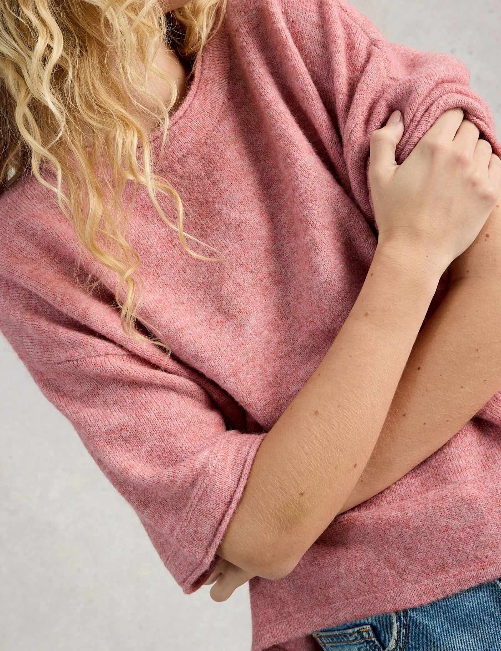 Crew Neck Oversized Knitted Top - image 4