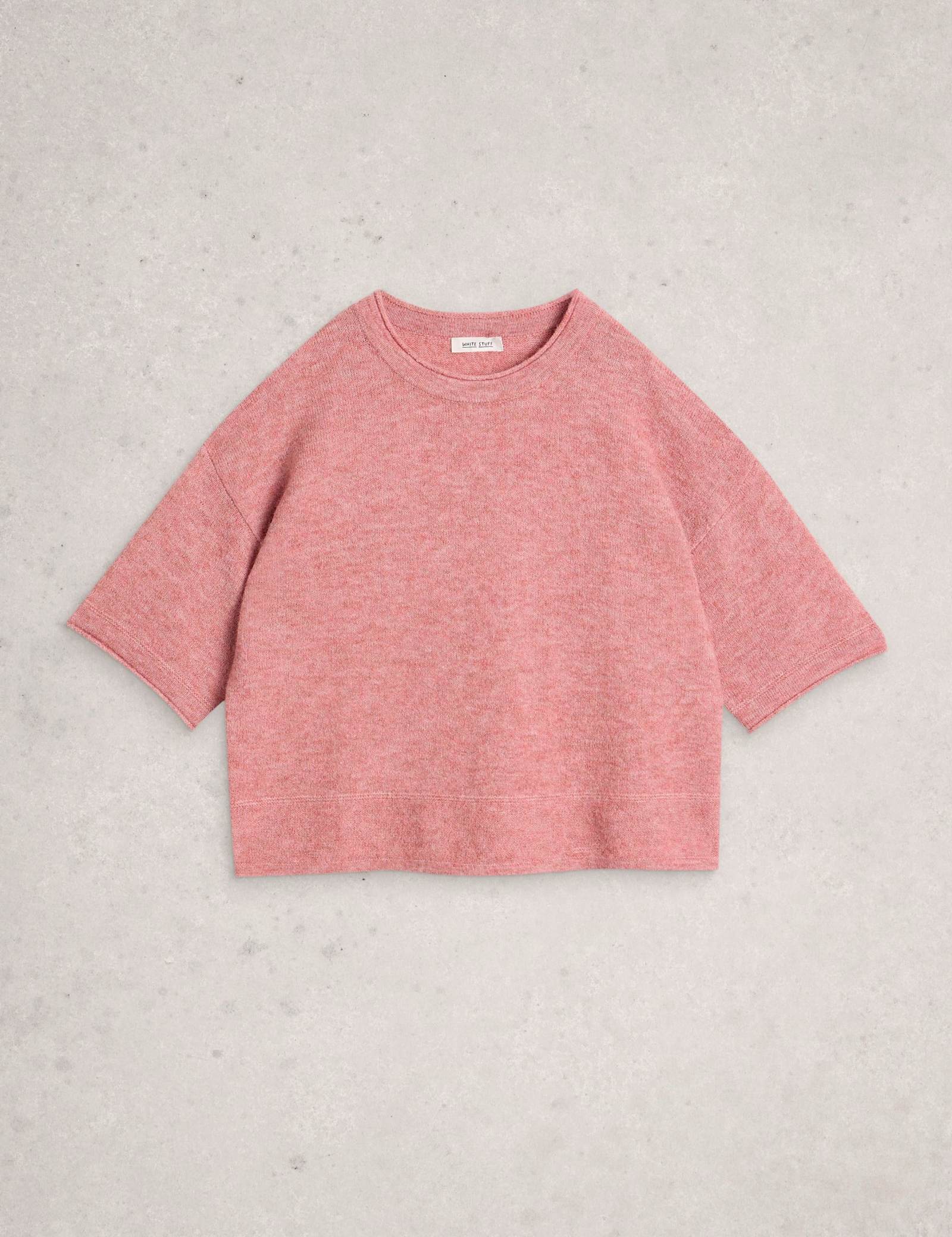 Crew Neck Oversized Knitted Top - image 1