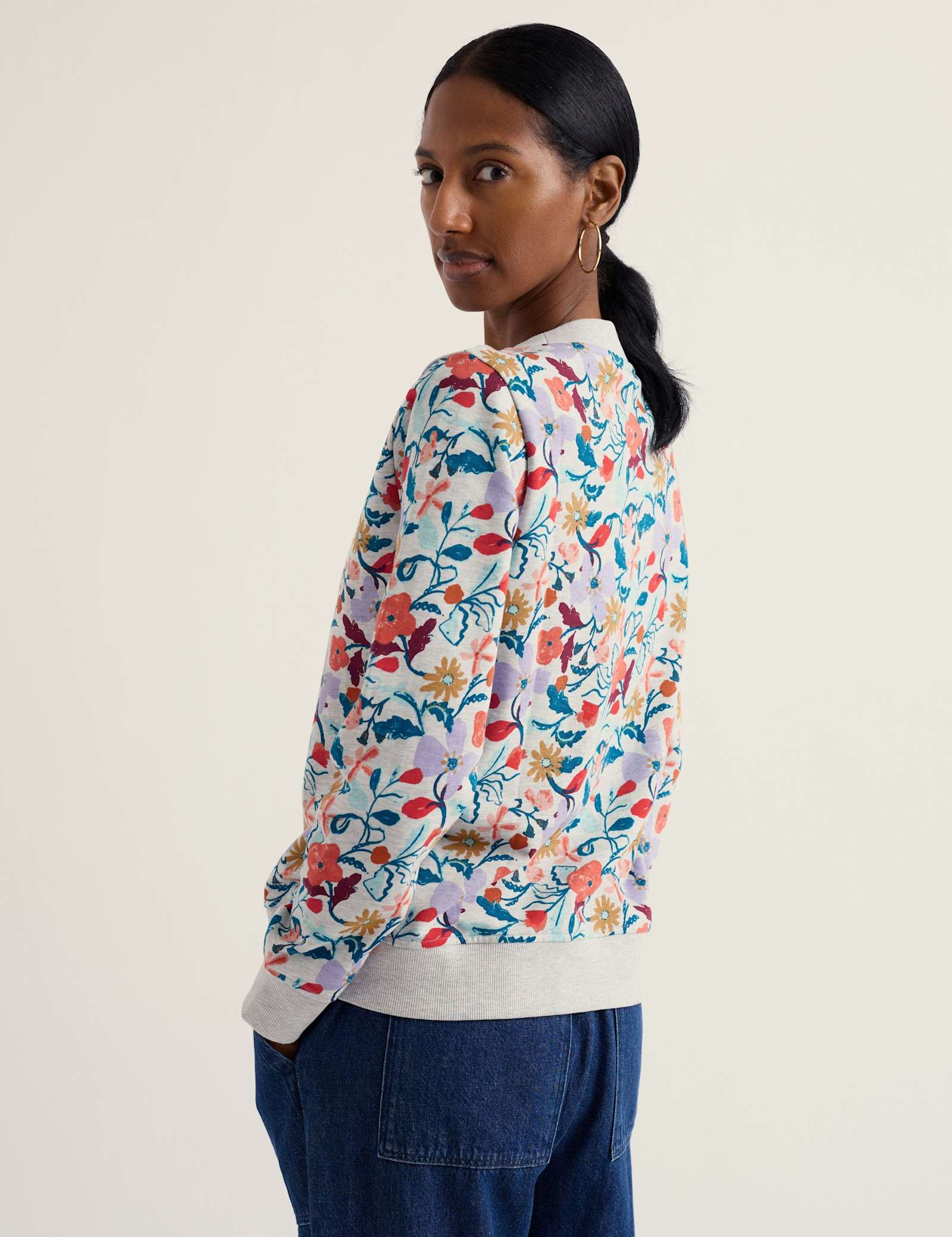 Pure Cotton Floral Sweatshirt - image 4
