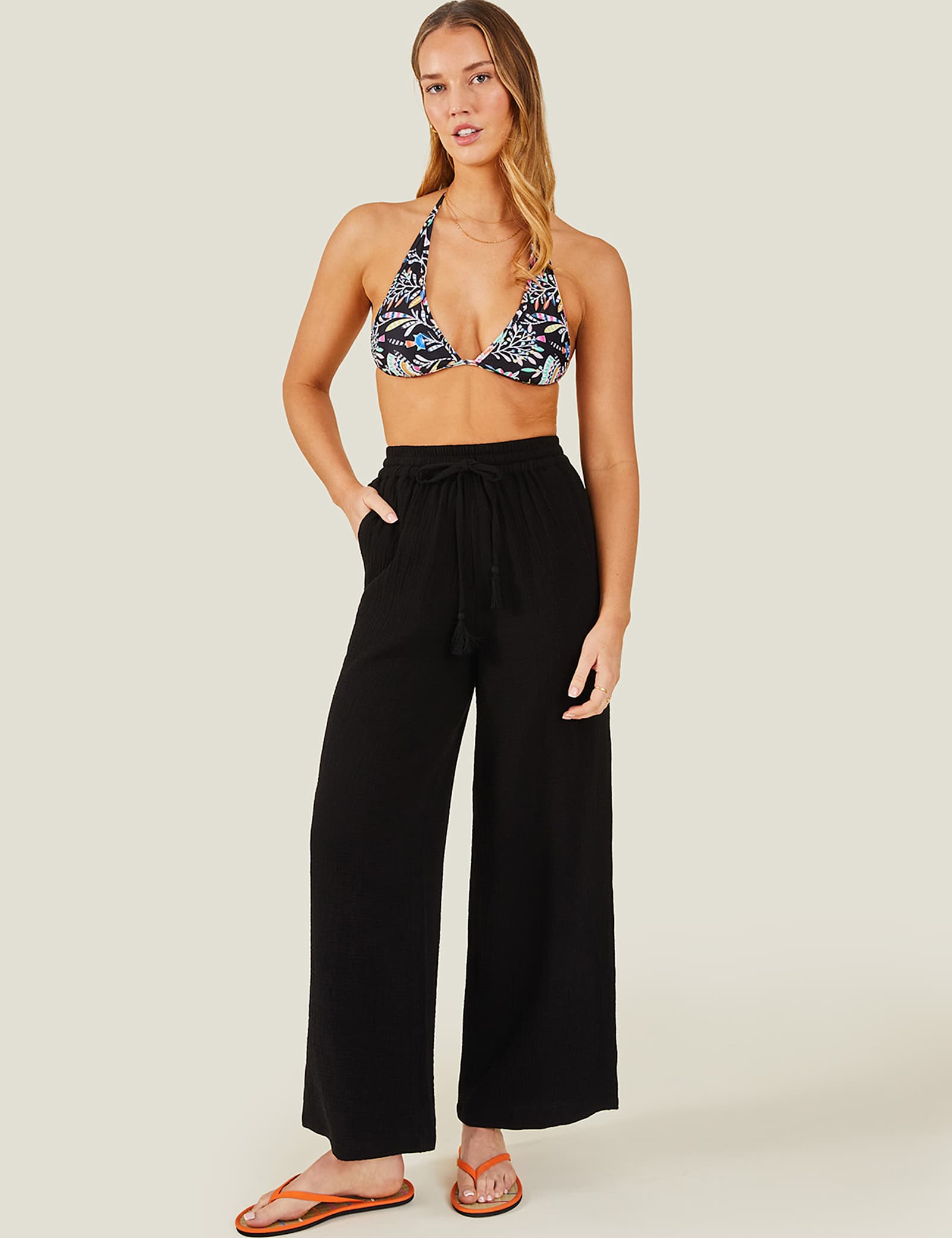 Pure Cotton Beach Trousers - image 3