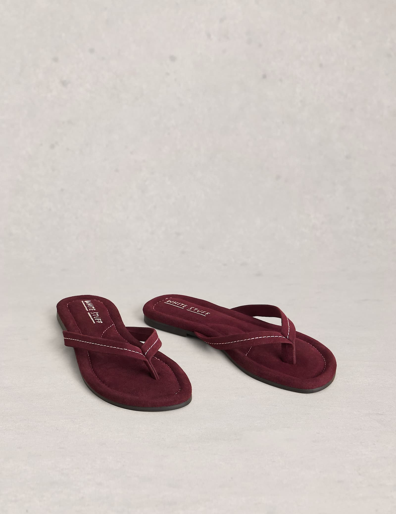 Suede Footbed Flip Flops - image 4