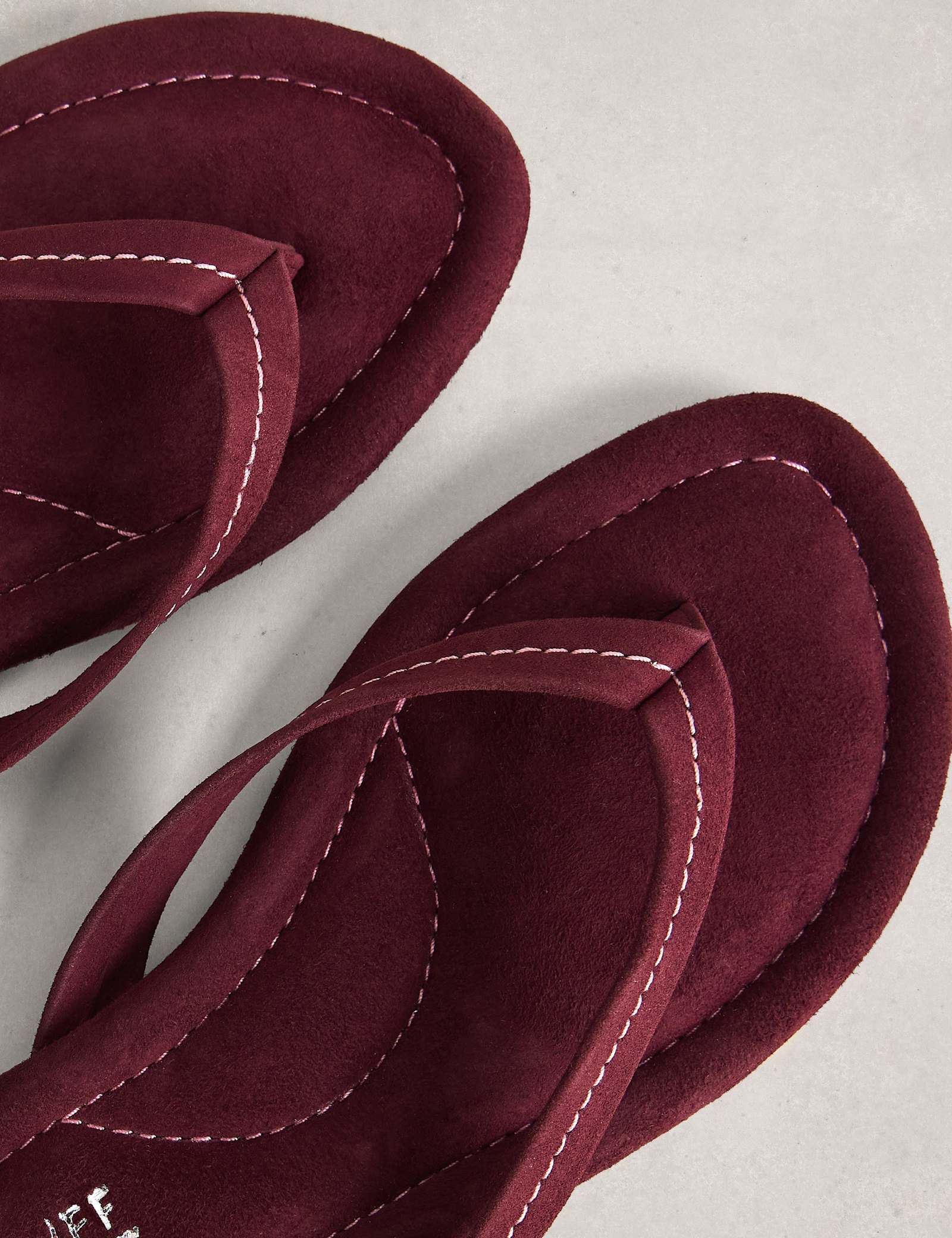 Suede Footbed Flip Flops - image 3