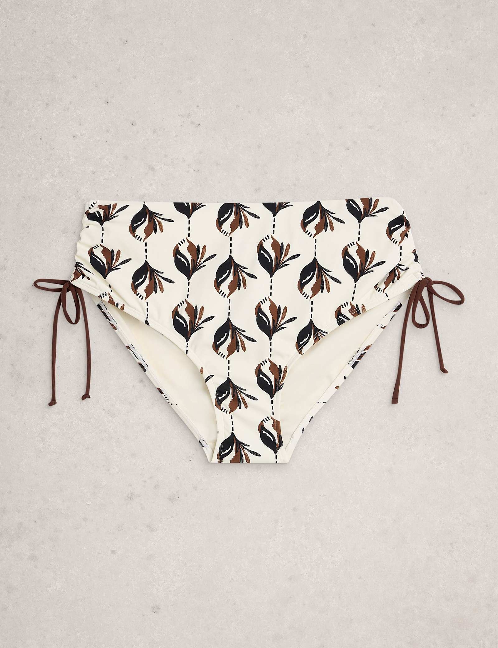 Printed High Waisted Bikini Bottoms - image 1
