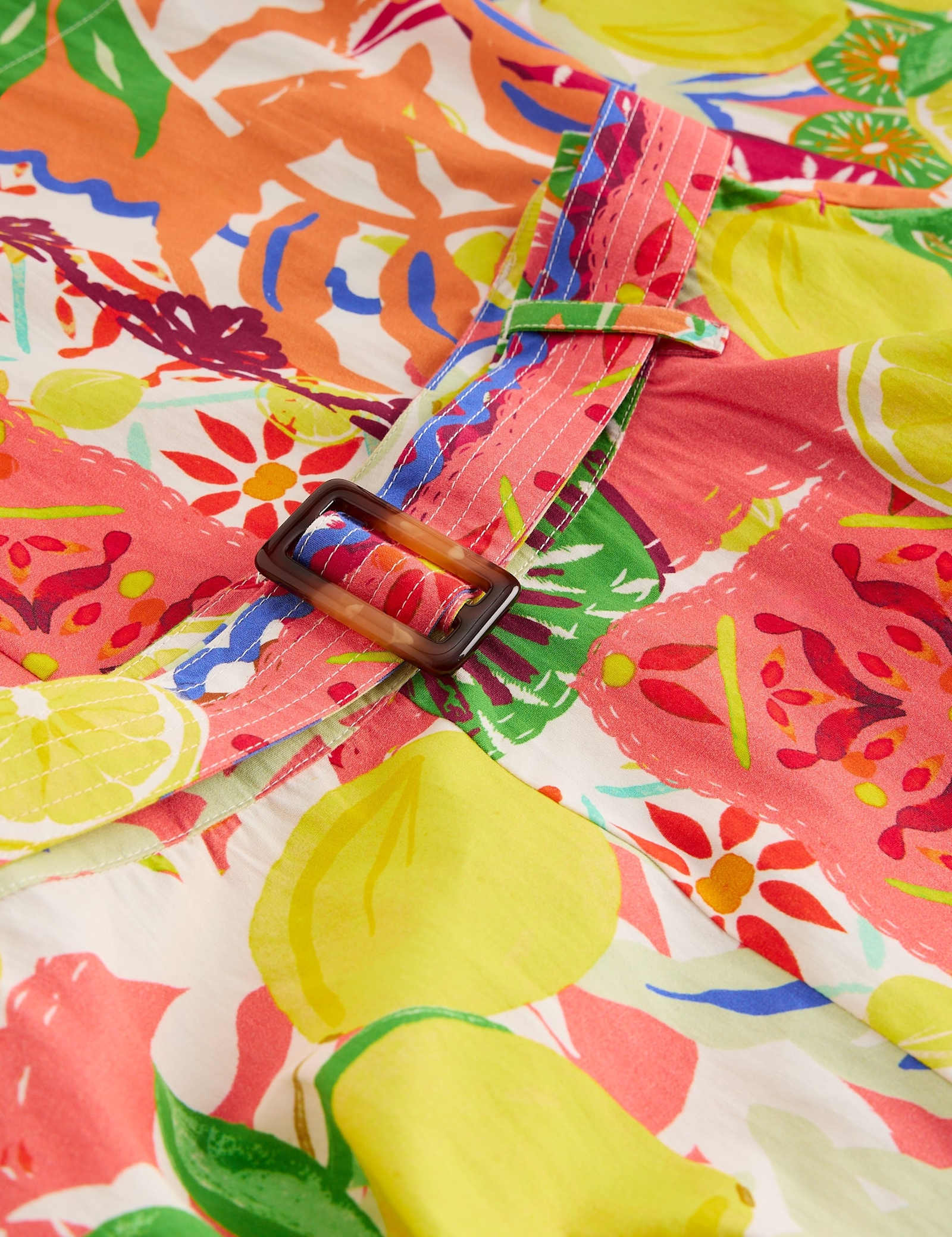 Pure Cotton Printed Midi A-Line Skirt - image 5