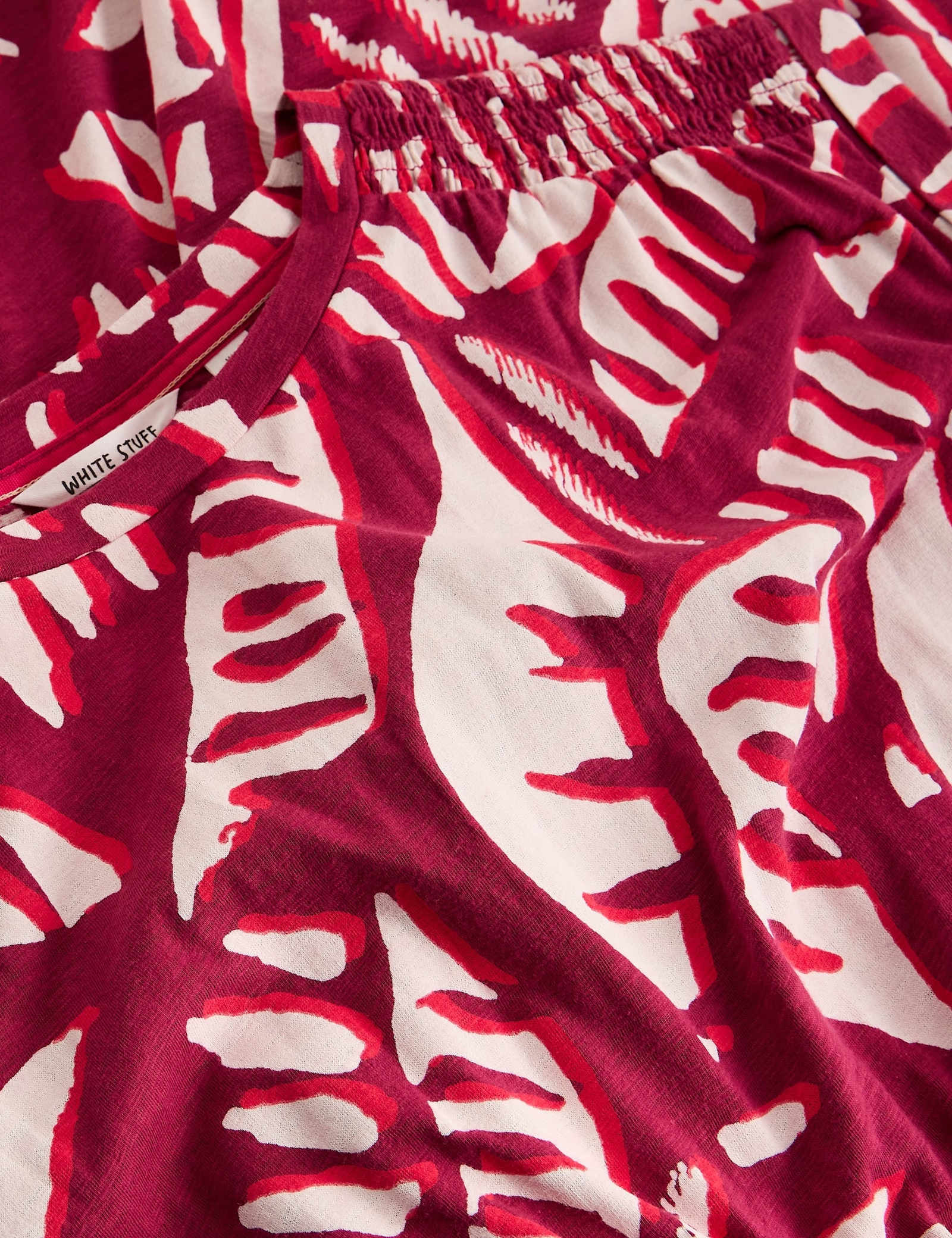 Jersey Printed Midi Waisted Dress - image 3