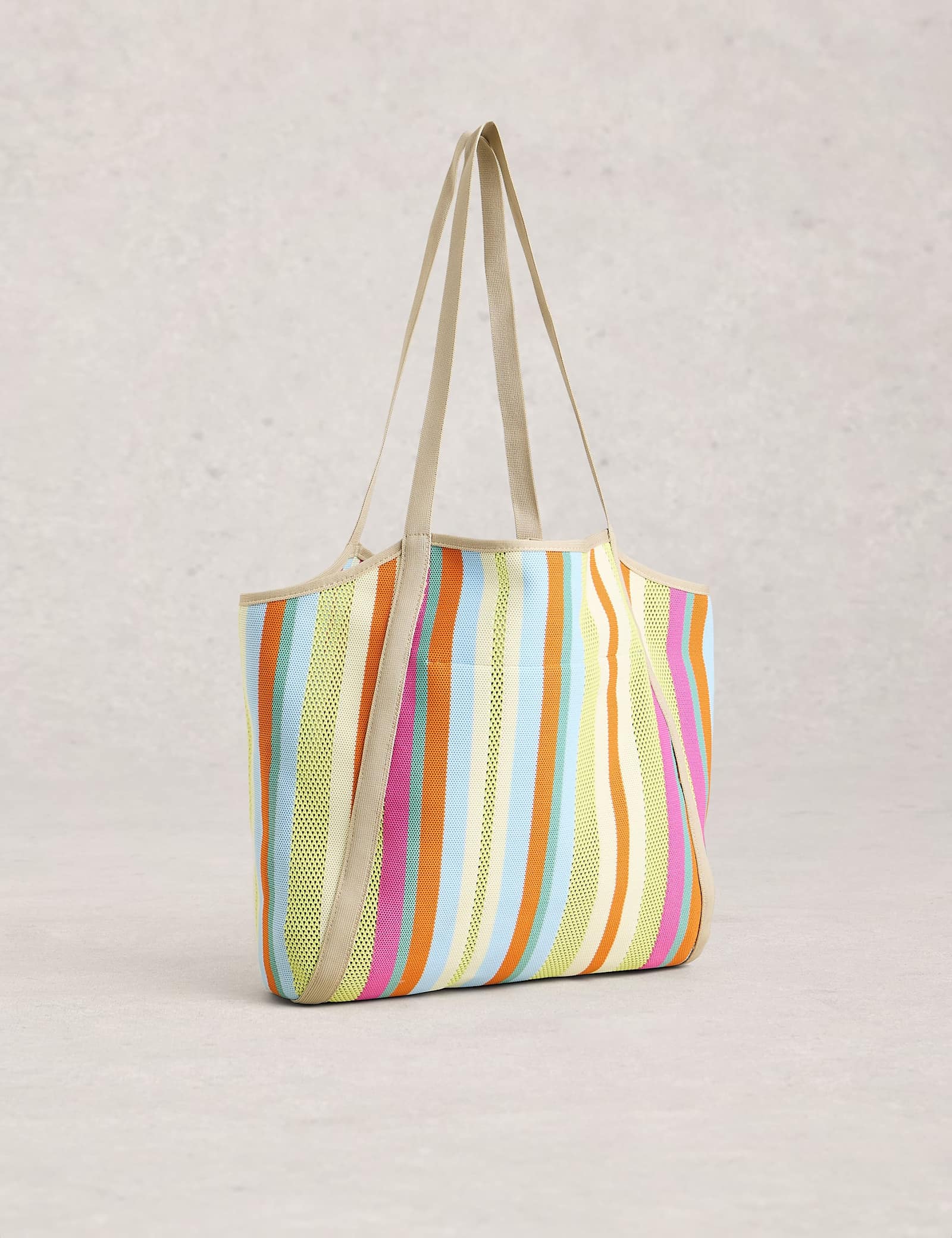 Mesh Striped Shoulder Bag - image 4