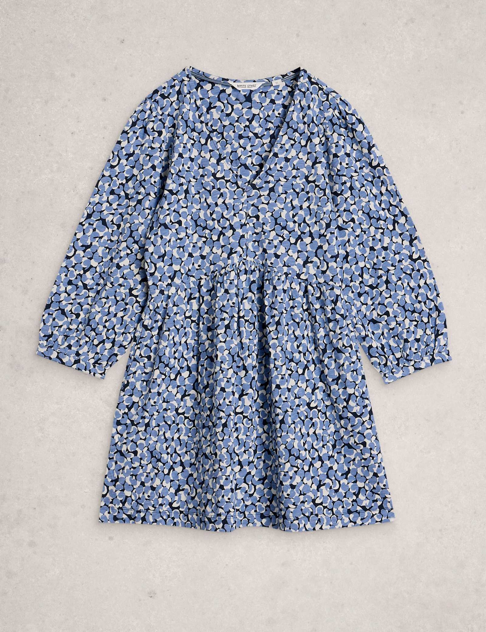Pure Cotton Printed V-Neck Tunic - image 1