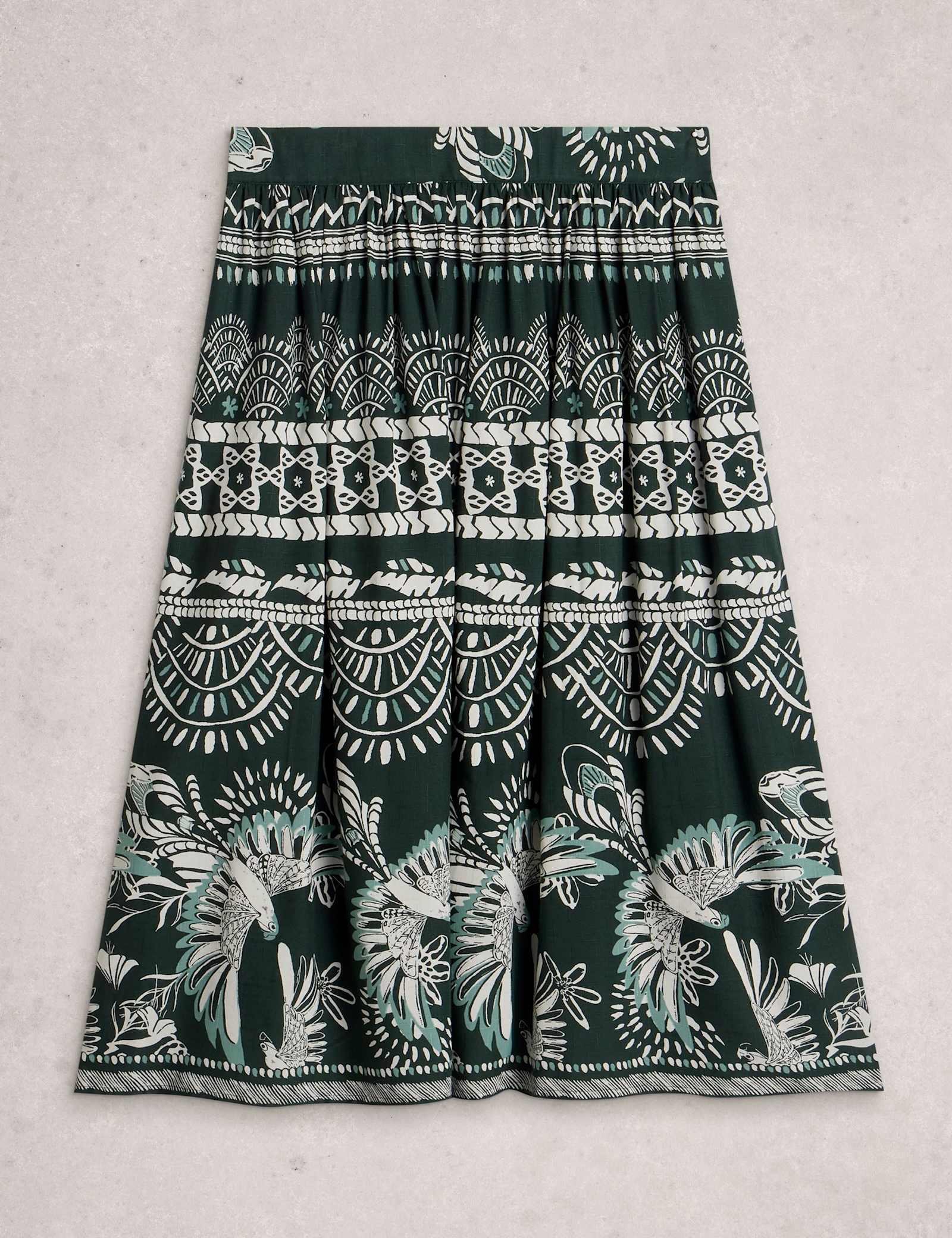 Printed Midi A-Line Skirt - image 1