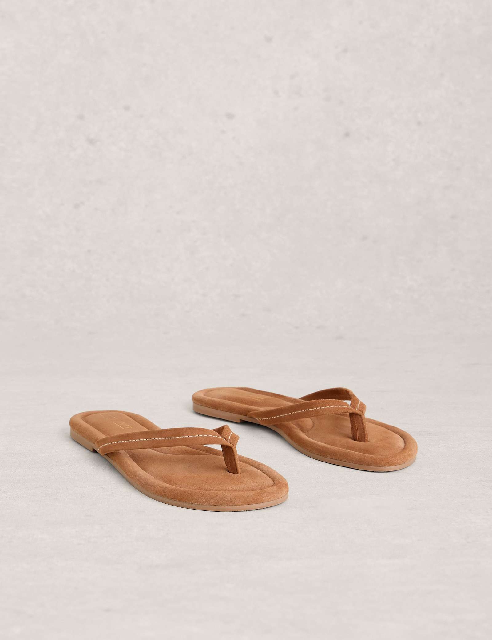 Suede Flat Flip Flops - image 3