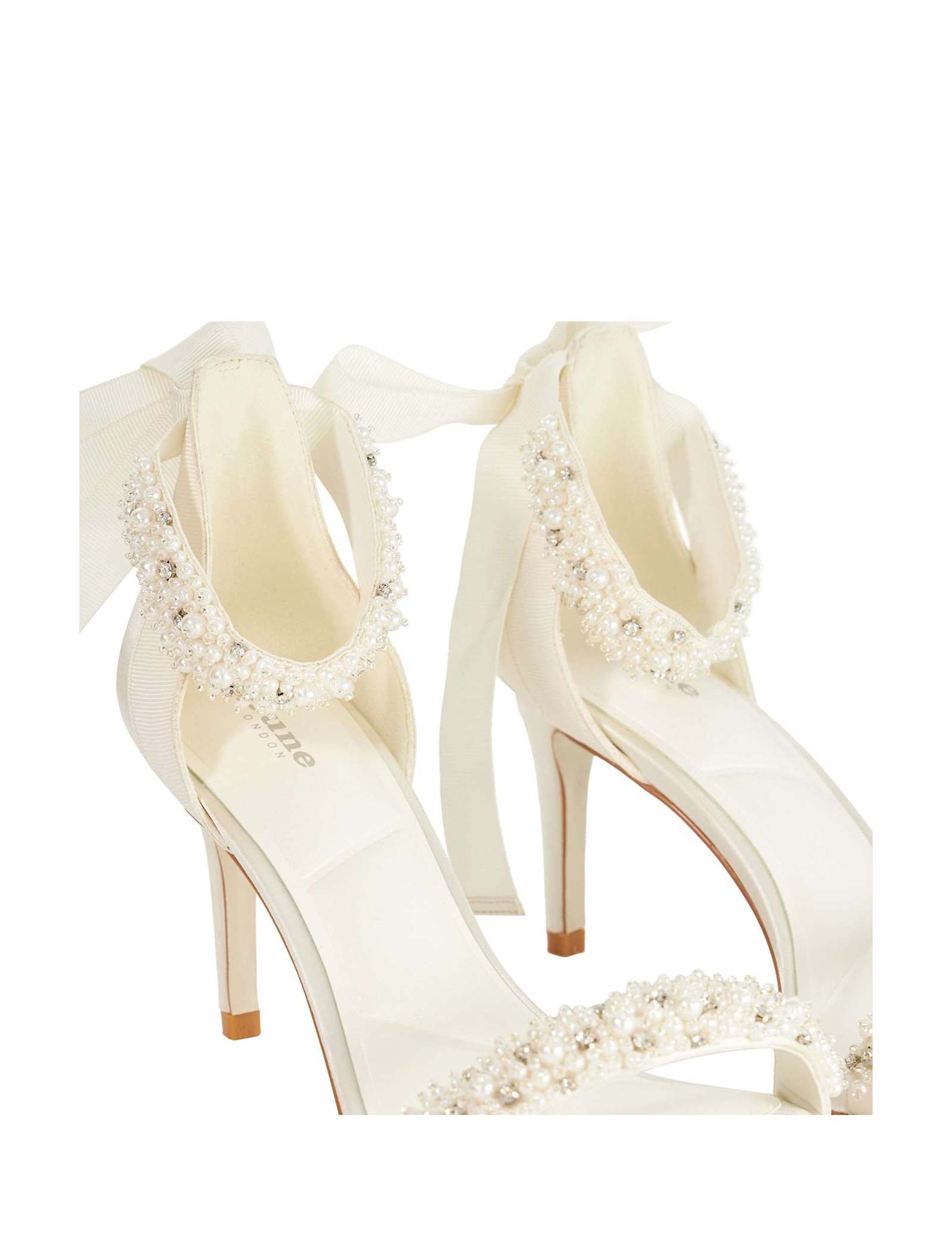 Wide Fit Bridal Ankle Tie Sandals - image 2