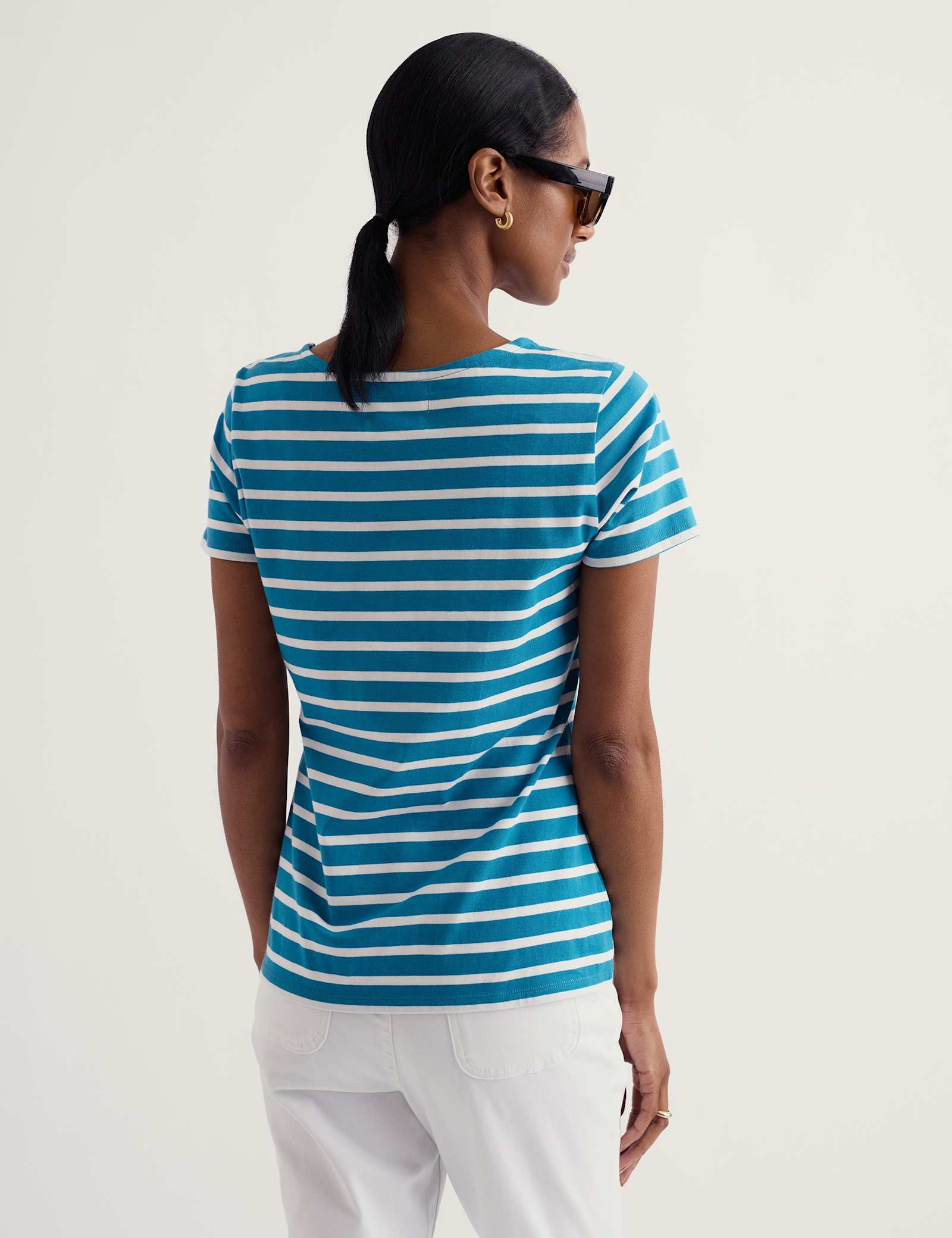 Pure Cotton Striped T-Shirt - image 4