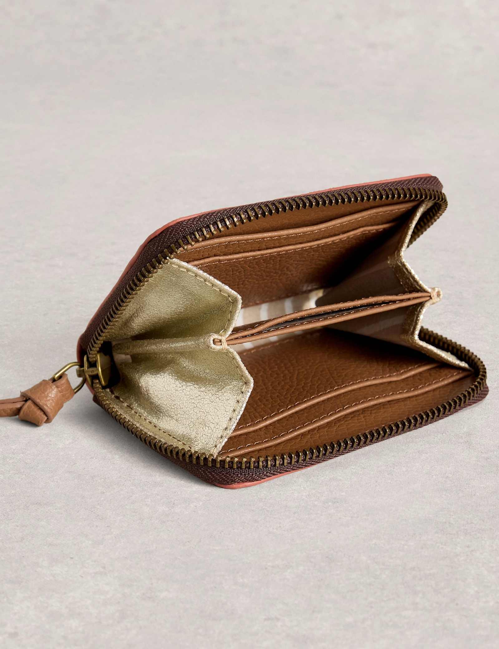 Leather Zip Around Purse - image 2