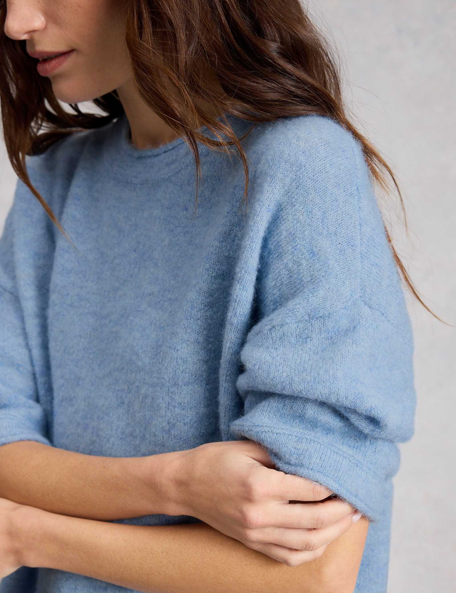 Textured Knitted Oversized T-Shirt - image 4