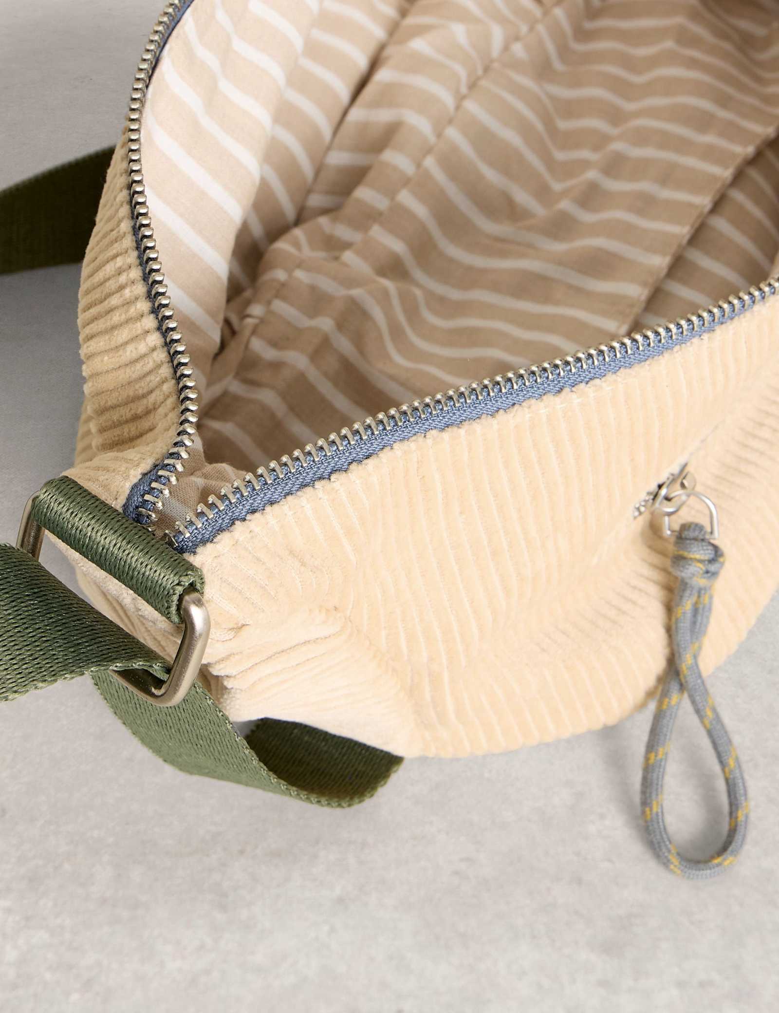 Cotton Corduroy Sling Cross Body Bag - image 4